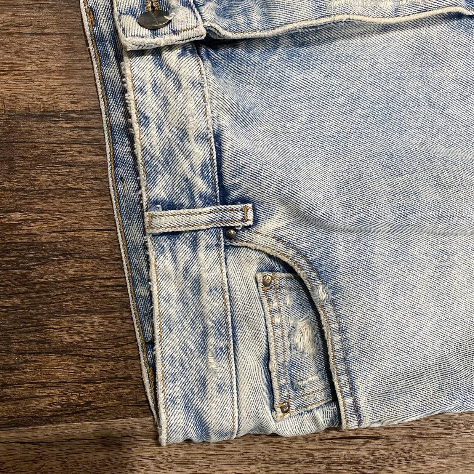 Designer × Palm Angels Palm Angels Curved Logo Washed Denim Slim Jeans Size US 32 / EU 48 - 9 Thumbnail