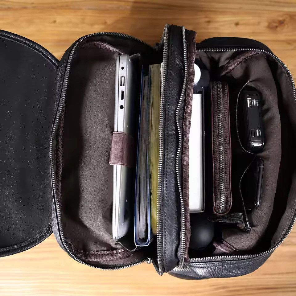Genuine Leather Casual Genuine Leather Backpack Size ONE SIZE - 14 Thumbnail