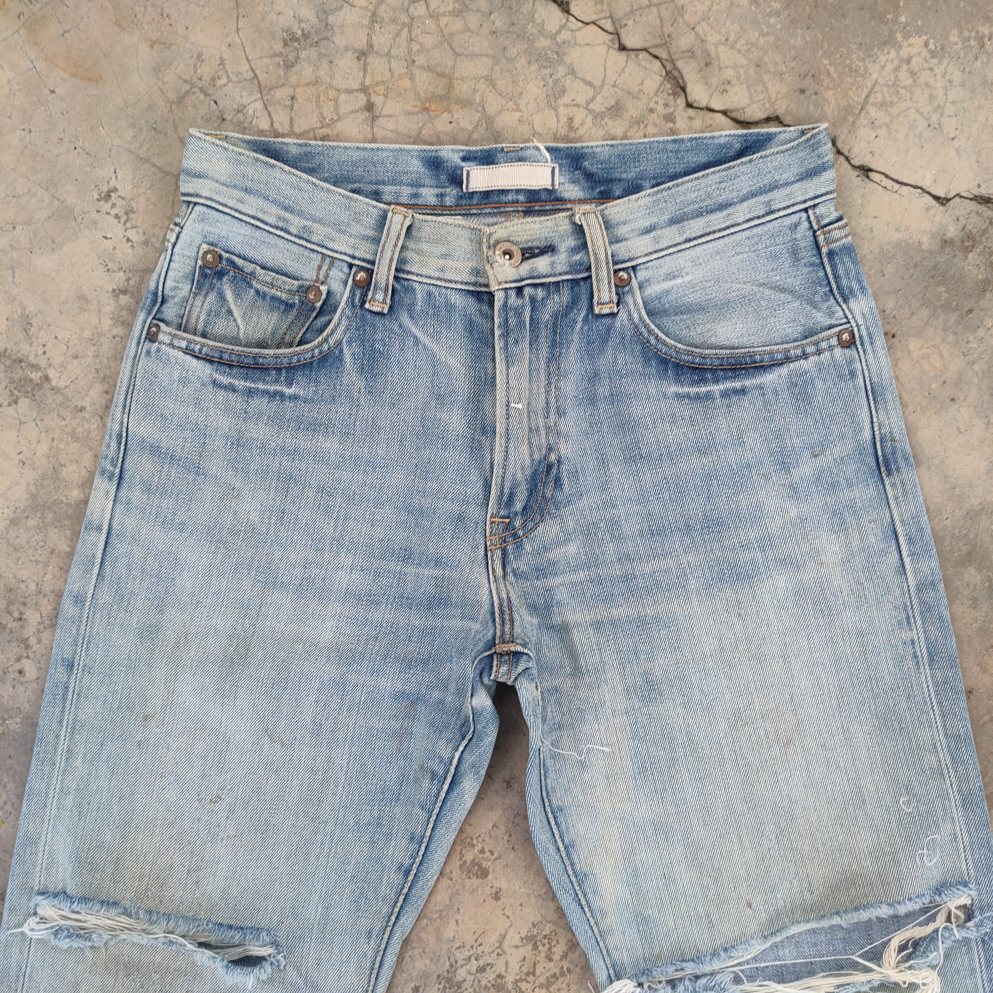 Japanese Brand VINTAGE JAPANESE FADED DISTRESSED JEANS DENIM PANTS Size US 30 / EU 46 - 2 Thumbnail