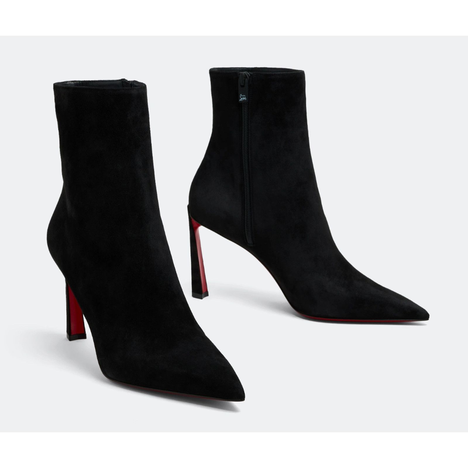 Christian Louboutin Christian Louboutin Condora Booty 85 Black Suede Ptd Toe 35 Size US 4 / IT 34 - 3 Thumbnail