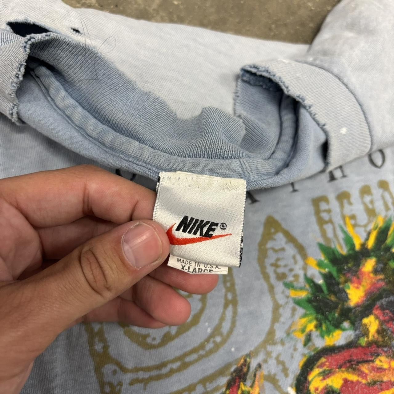 Nike Vintage 90s Nike Honolulu Marathon faded distressed tee XL Size US XL / EU 56 / 4 - 2 Thumbnail