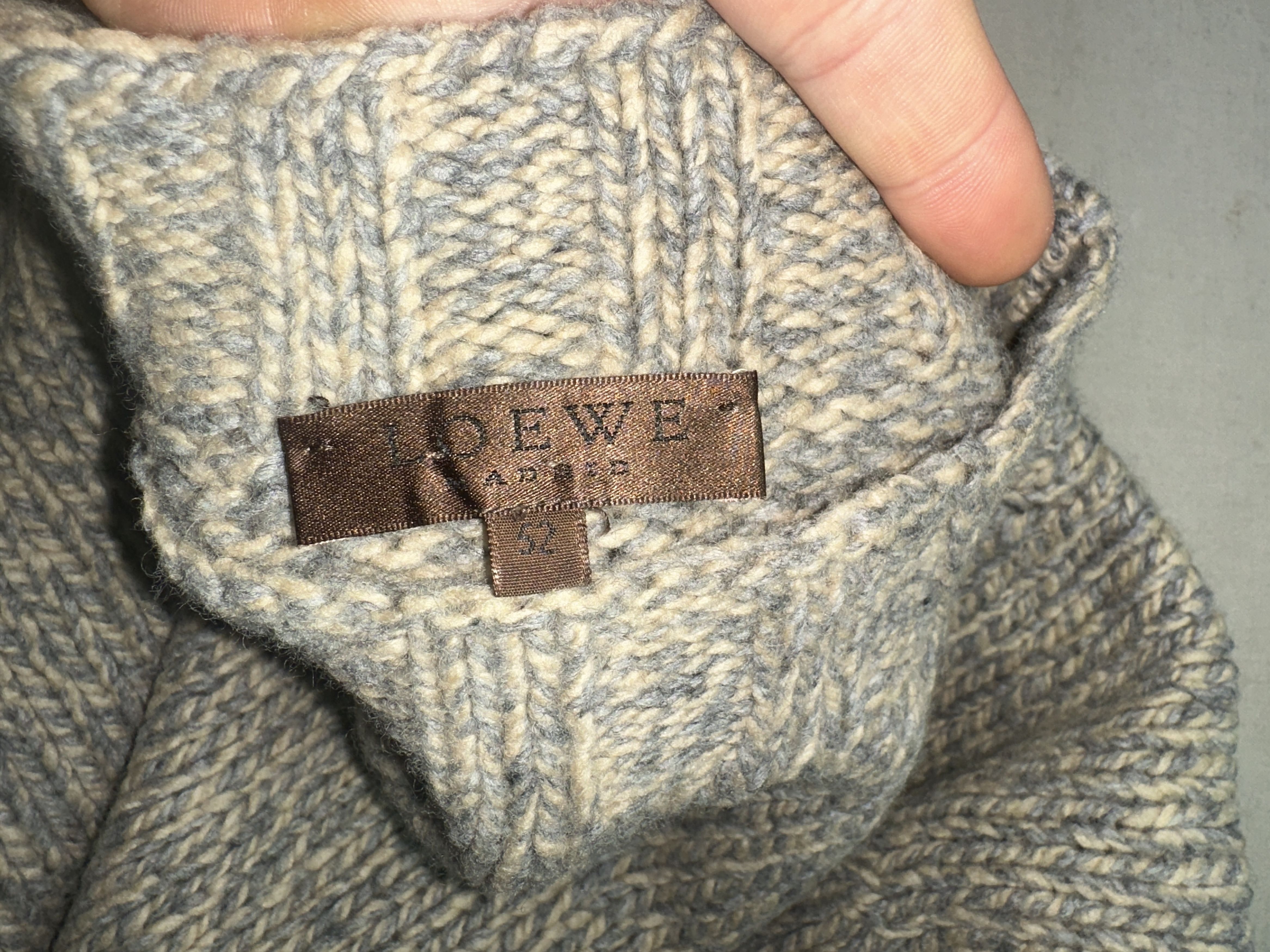 Loewe Loewe Marled Wool Raglan Sweater Heavy Knit Size 52 L XL Size US L / EU 52-54 / 3 - 3 Thumbnail