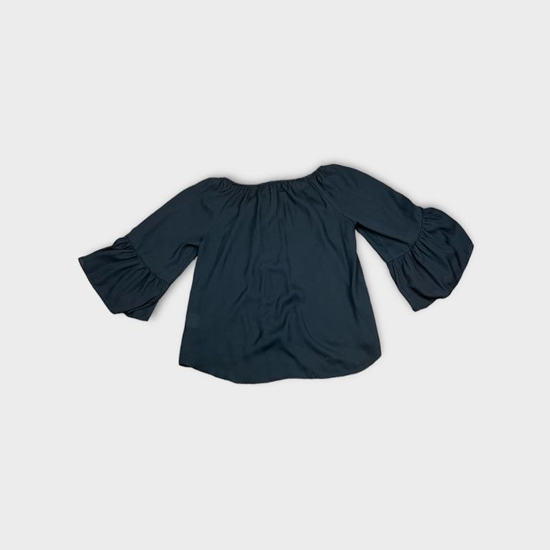 Vintage My Michelle | Vintage Y2K Black peasant top | Small Size S / US 4 / IT 40 - 11 Thumbnail