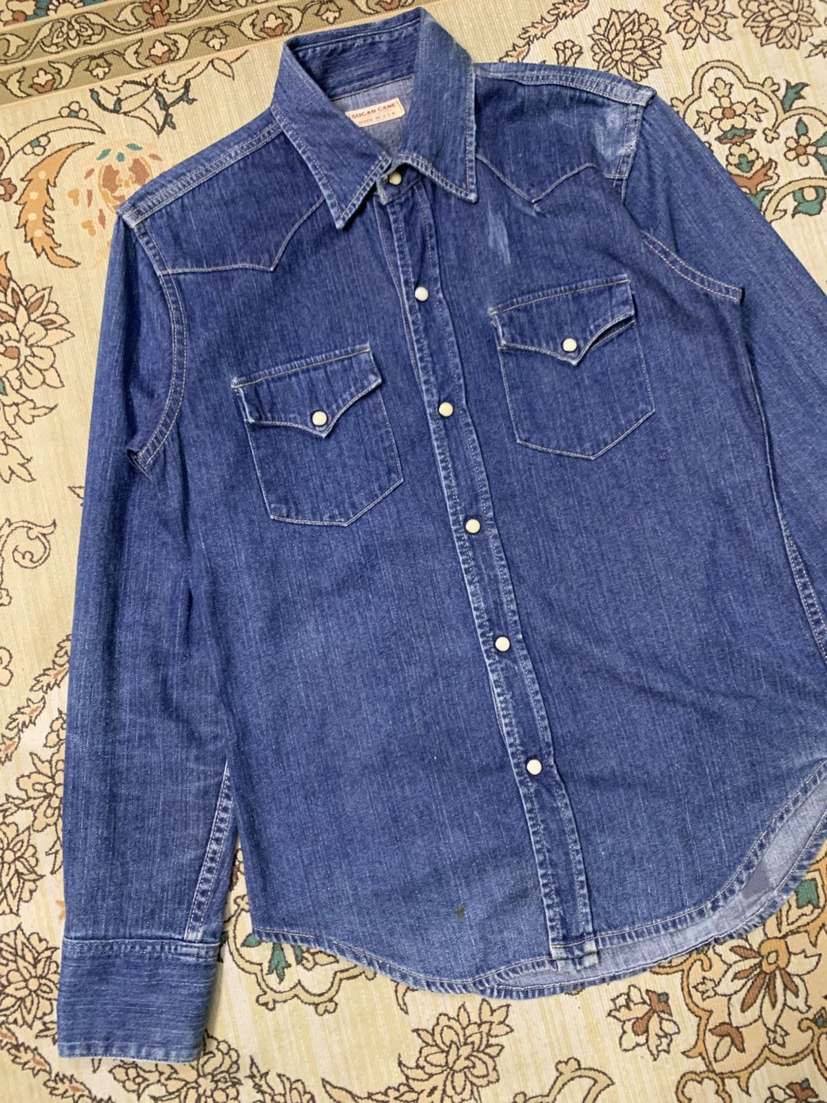 Sugar Cane VINTAGE SUGAR CANE TOYO ENTERPRISE DENIM SHIRTS Size US M / EU 48-50 / 2 - 2 Thumbnail
