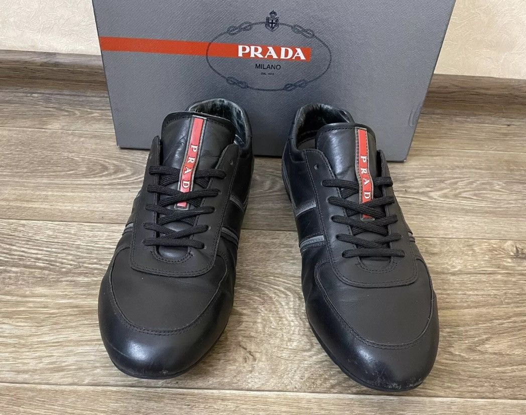 Prada Prada sneakers size 10,5 black Size US 9.5 / EU 42-43 - 1 Thumbnail