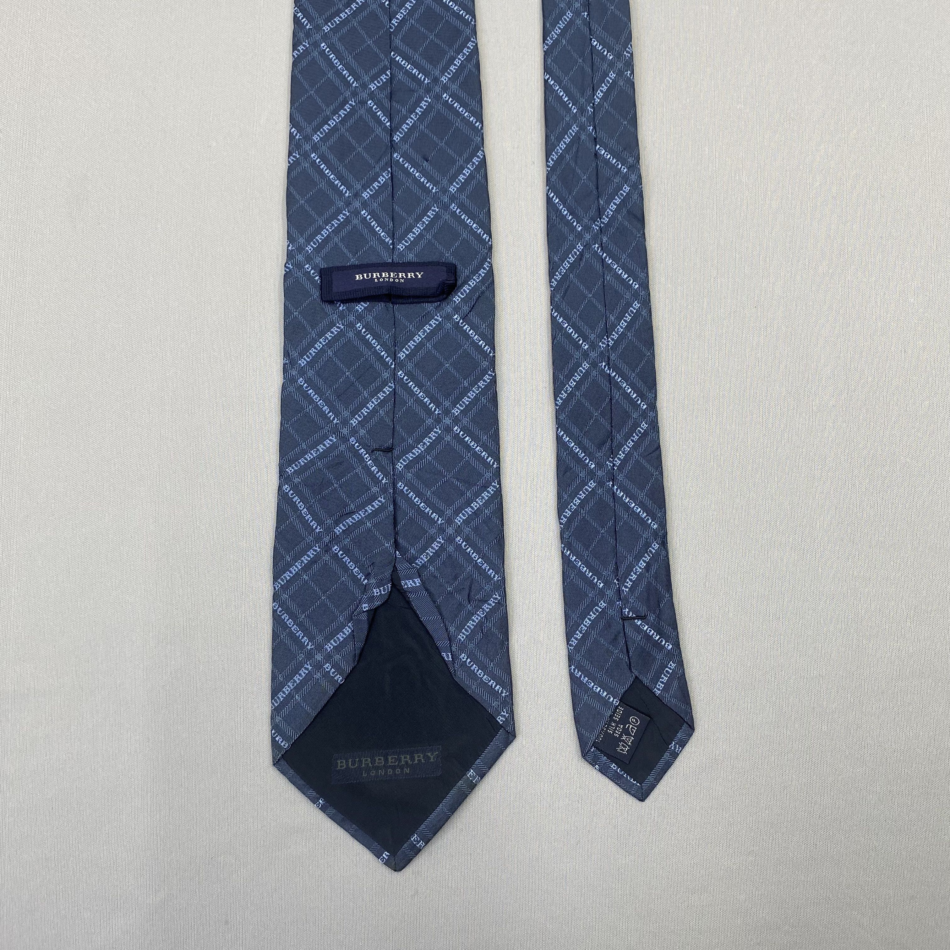 Burberry Vintage Burberry SILK Necktie Cravate Pure Silk Neck Tie Size ONE SIZE - 8 Thumbnail