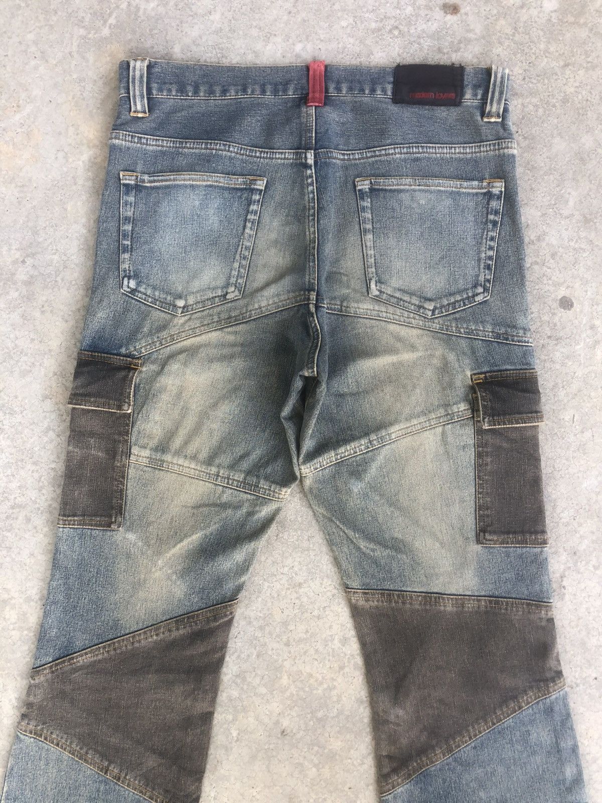 If Six Was Nine Japanese Modern Lover Flared Jeans Distressed Patchwork Size US 32 / EU 48 - 8 Thumbnail