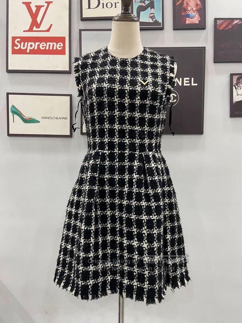 Valentino Houndstooth dress