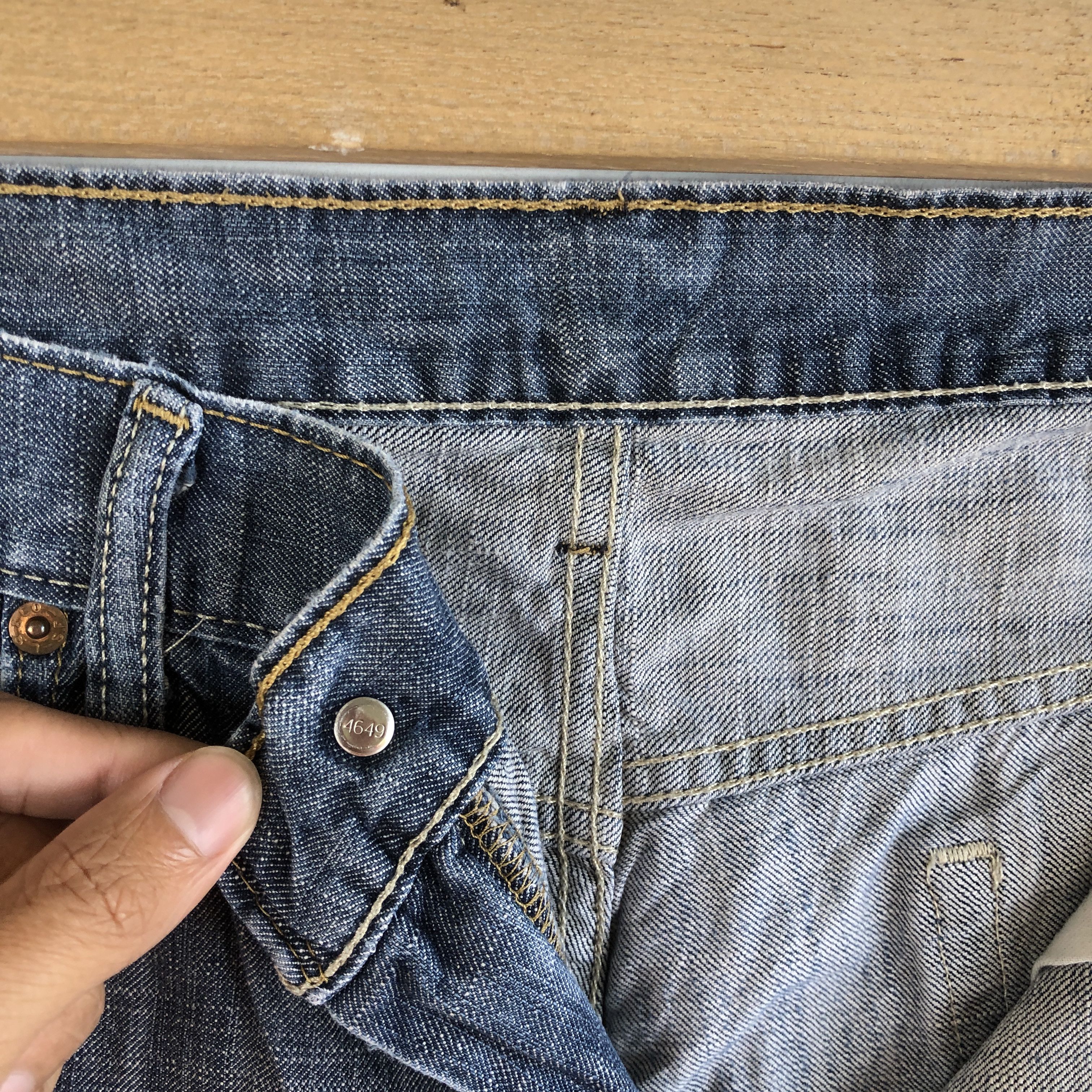 Levi's Crazy Y2K Baggy Levi's 569 Jeans Dark Blue Levis Cyber Denim Size US 34 / EU 50 - 7 Thumbnail