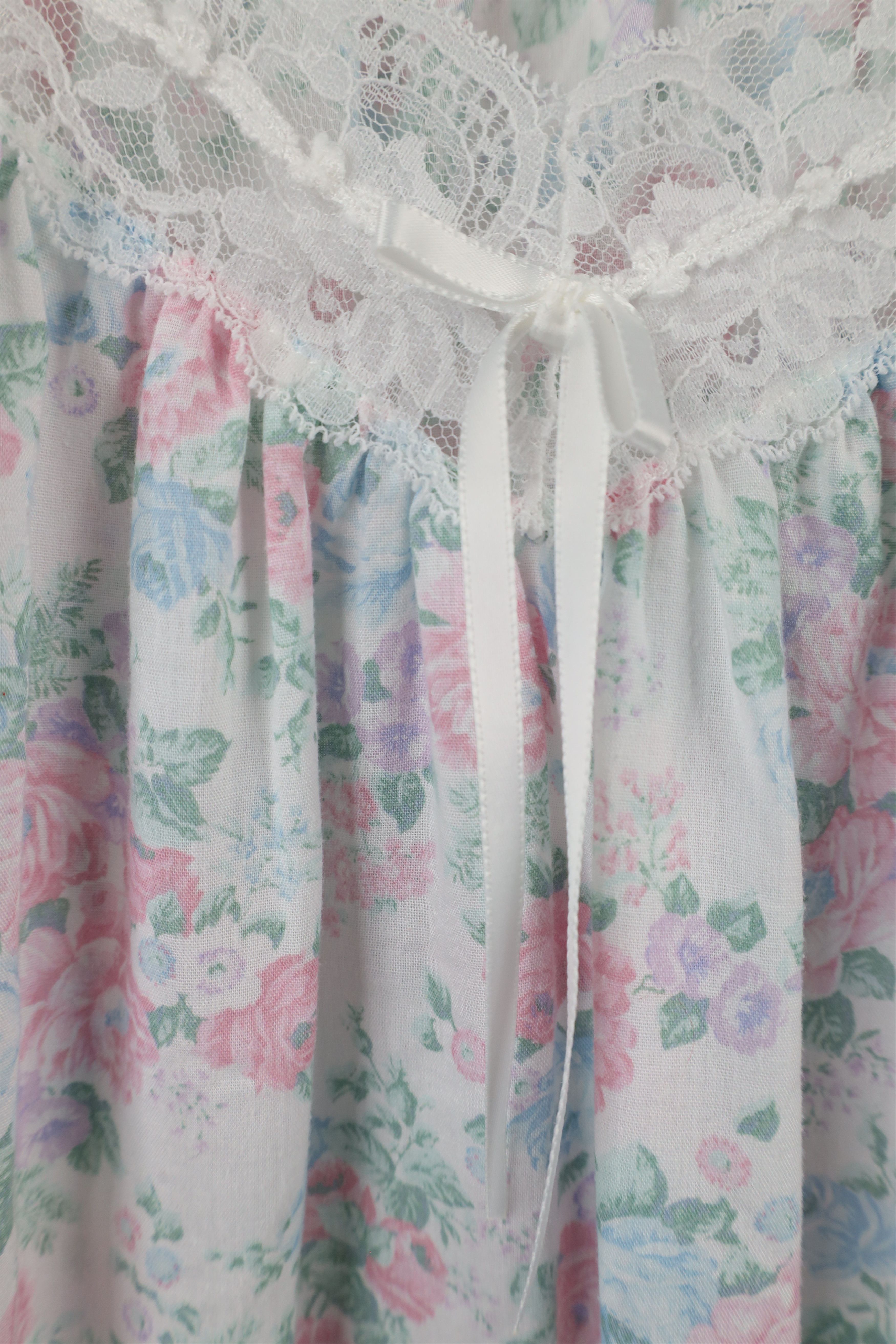 Vintage Vintage 90s Miss Elaine Floral Night Gown Sleeping Shirt USA Size S / US 4 / IT 40 - 4 Thumbnail