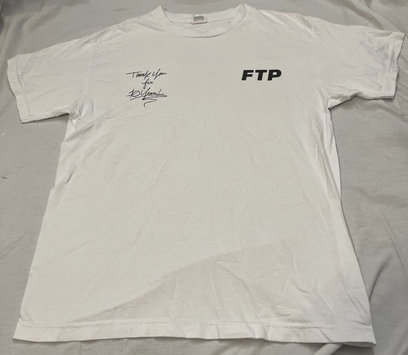 Brand FTP 10 YEAR LOGO TEE Shirt M The Population Street White