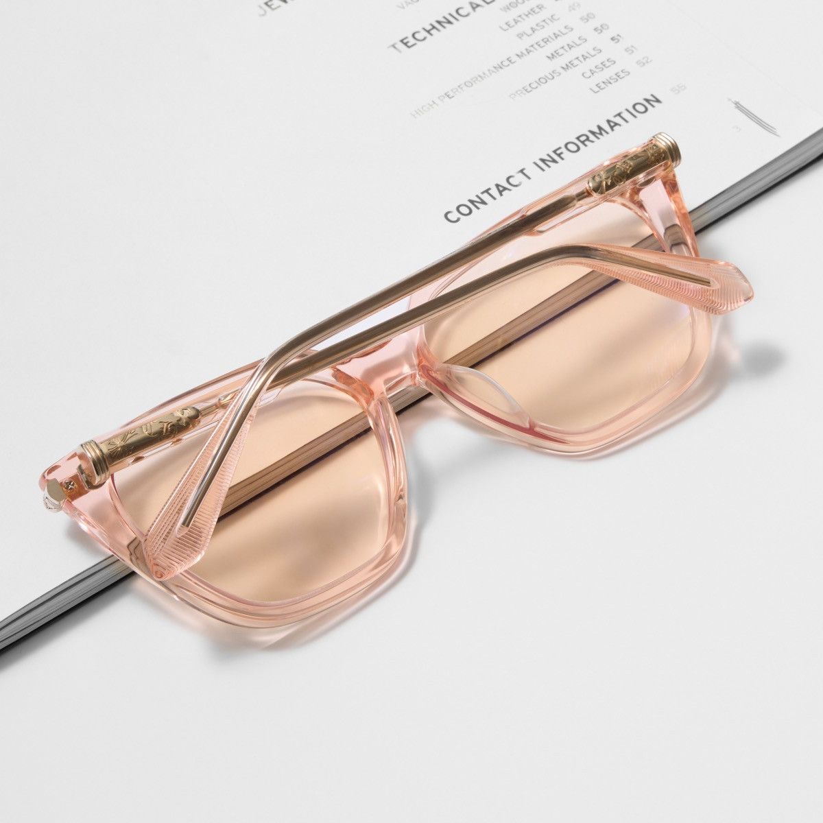Chrome Hearts CHROME HEARTS STIFFILIS PINK CRYSTAL GLASSES Size ONE SIZE - 7 Thumbnail