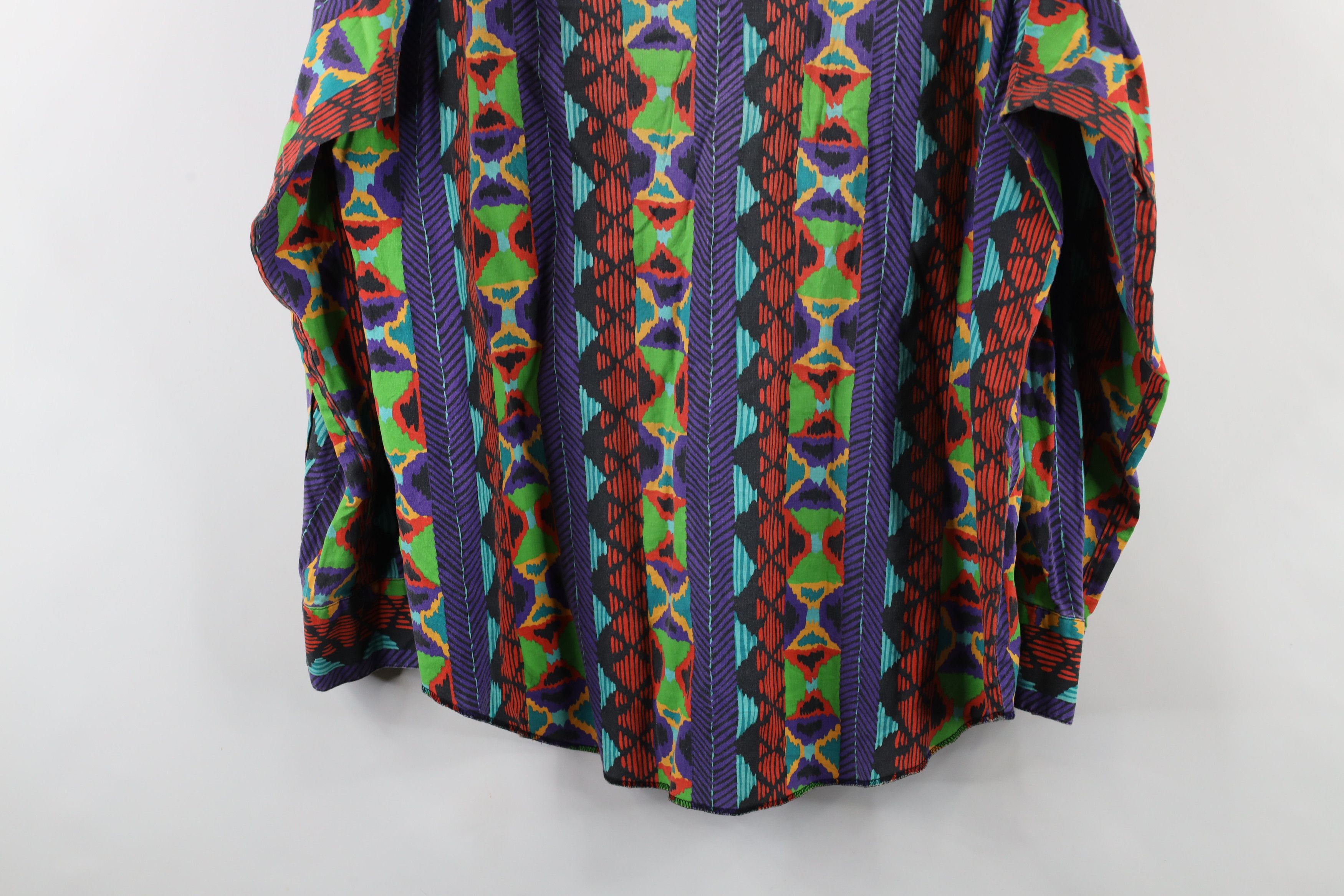 Vintage Vintage 90s Western Cowboy Band Collar Button Shirt USA Size US XL / EU 56 / 4 - 15 Thumbnail