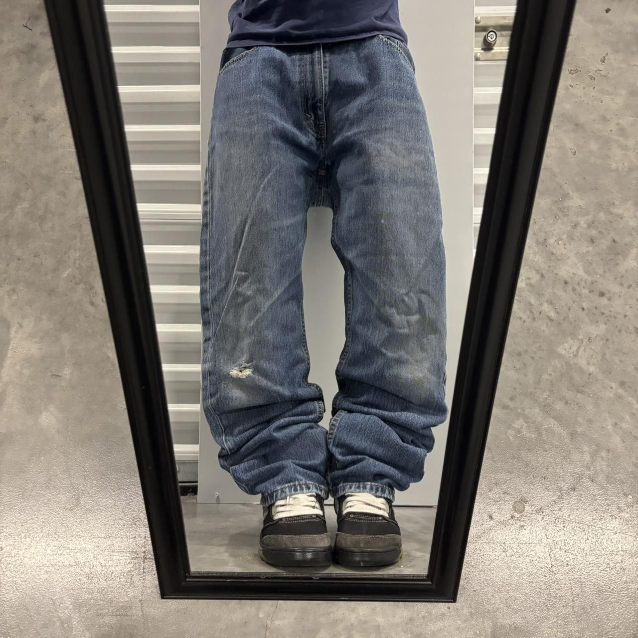 Levi's × Vintage Crazy Vintage Y2K/2000s Grunge Levis Medium Wash Essential Denim Jeans! Size US 36 / EU 52 - 1 Thumbnail