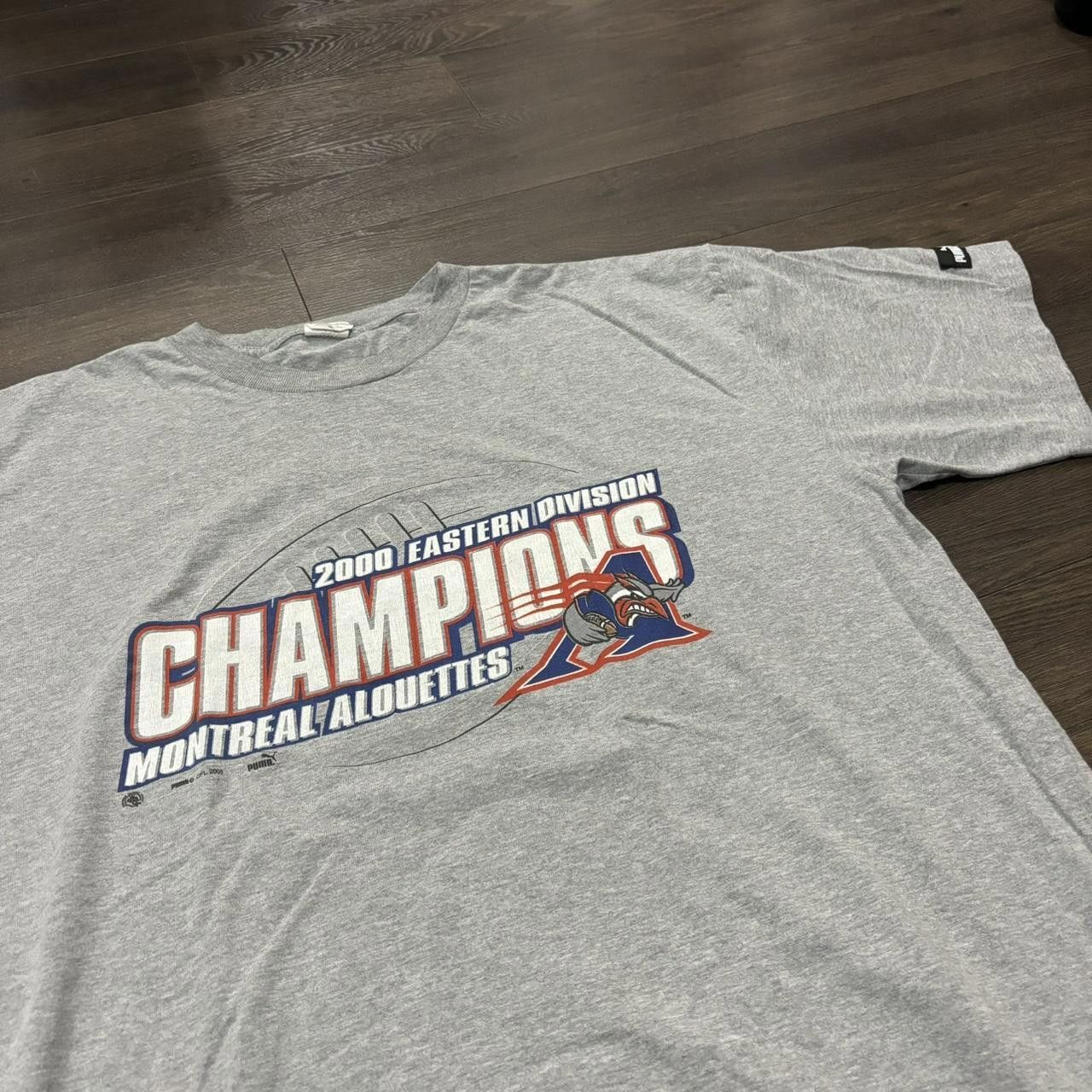 Designer Vintage Montreal Alouettes Champions Puma T Shirt 00s XL Size US XL / EU 56 / 4 - 2 Thumbnail