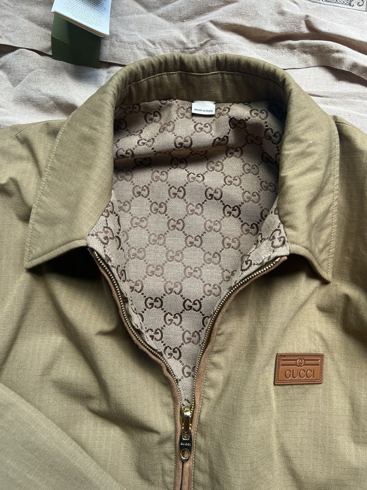 Gucci Reversible Suede Trimmed Ripstop and Cotton-Blend Jacket Size US M / EU 48-50 / 2 - 5 Thumbnail