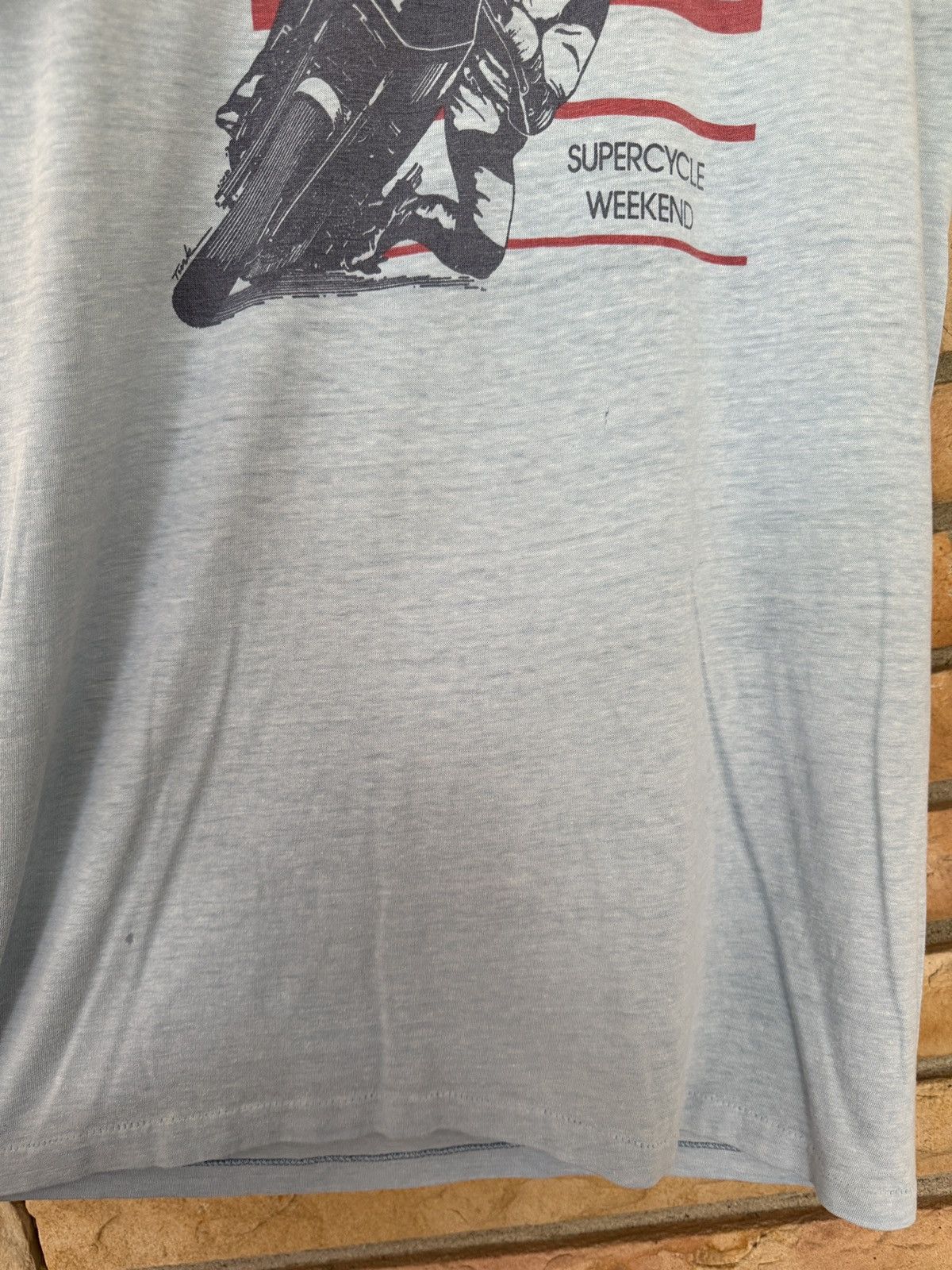 Vintage Vintage 80s Road America Supercycle Weekend Graphic Tee Size US M / EU 48-50 / 2 - 4 Thumbnail
