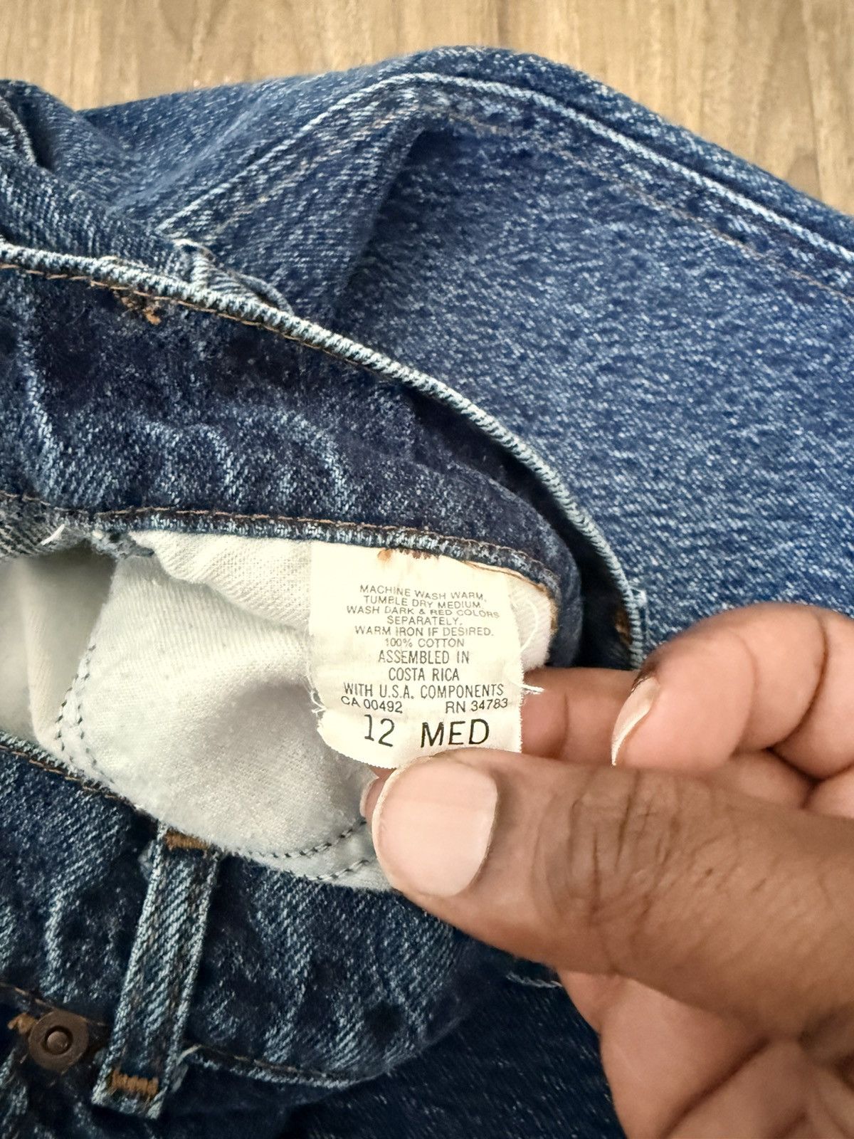 Lee Vintage LEE Mom Jeans Women’s 12 MED Tapered High Rise Size 34" / US 12 / IT 48 - 4 Thumbnail