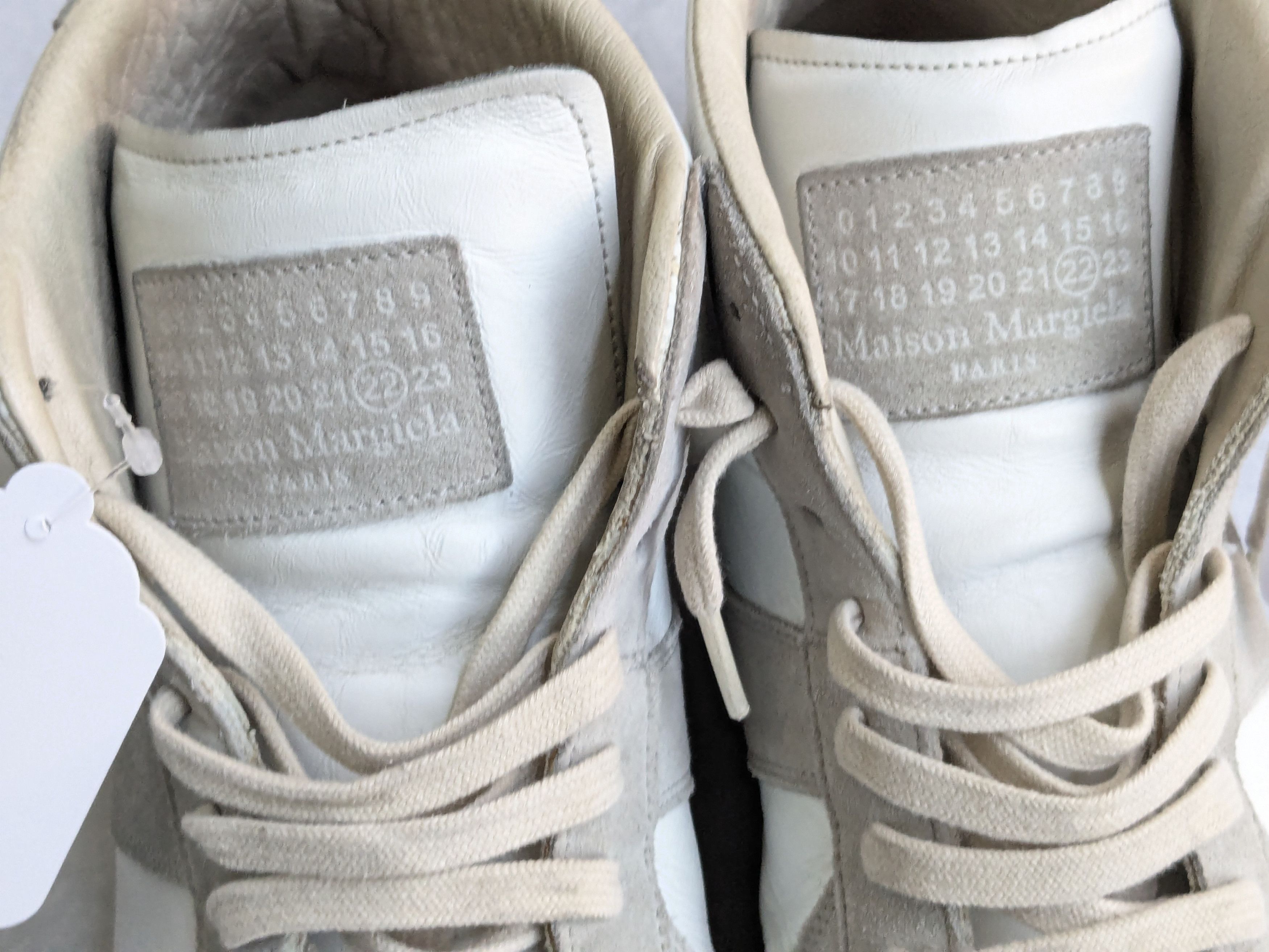 Maison Margiela Maison Margiela Replica GAT White Gray 11 44 Low Tops Size US 11 / EU 44 - 2 Thumbnail
