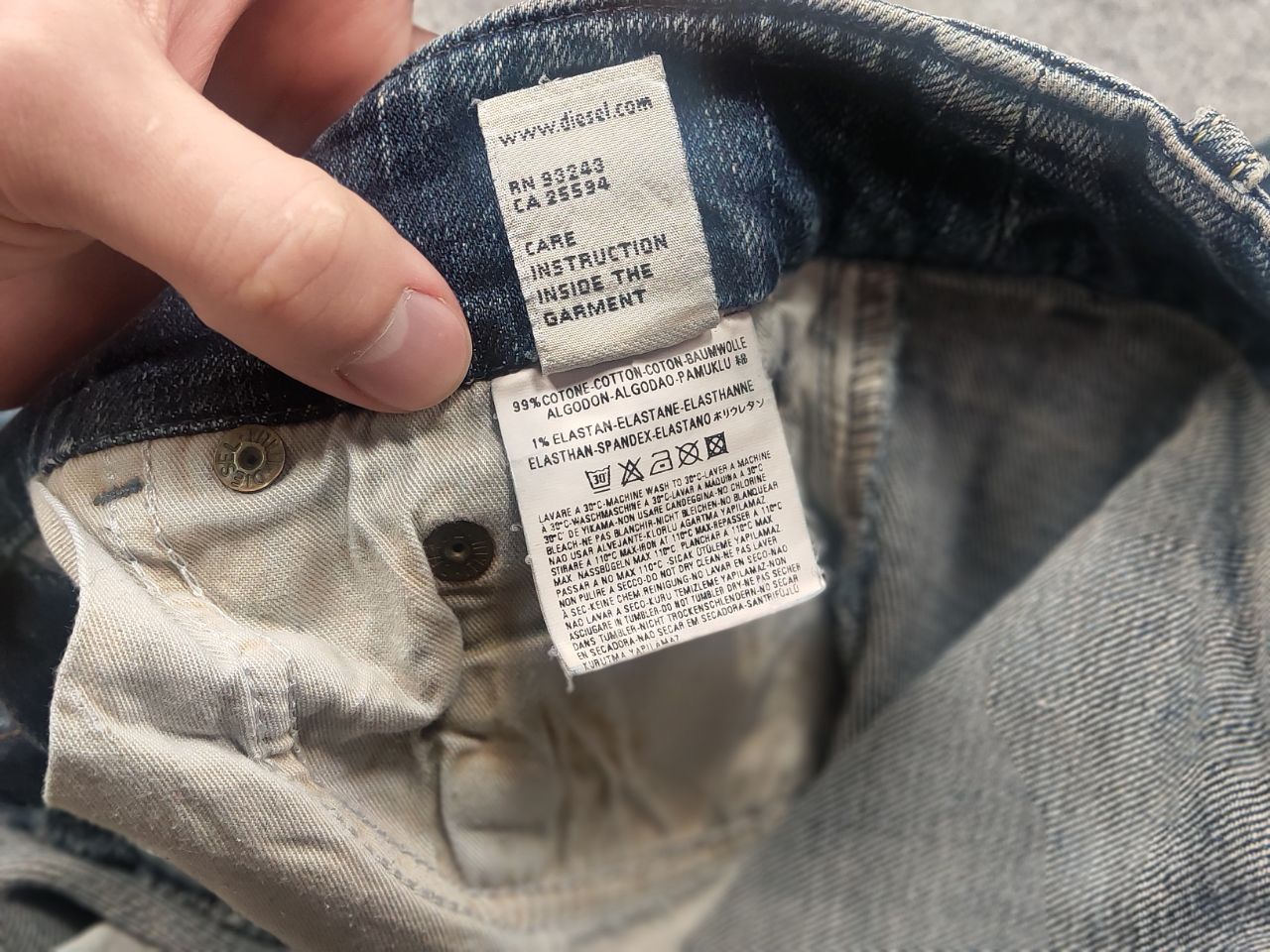 Diesel Vintage Diesel Belted low Rise jeans Flared bootcut Y2K Size 29" - 18 Thumbnail