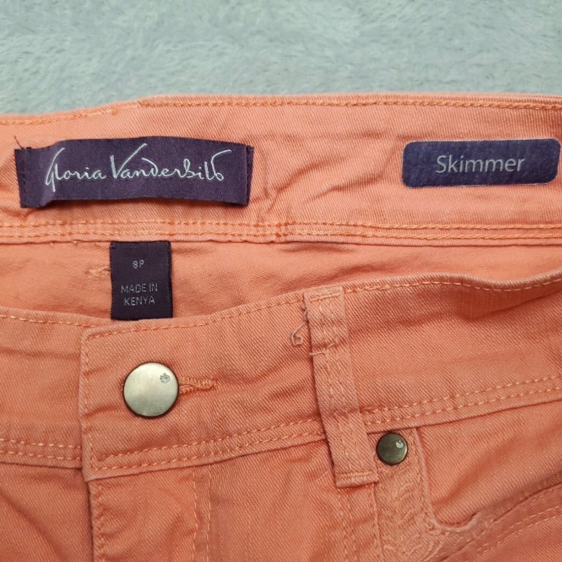 Gloria Vanderbilt Gloria Vanderbilt Shorts Women 8 Peach Skimmer Embroidered Outdoor Pants Casual Travel Hiking Size 30" / US 8 / IT 44 - 2 Thumbnail