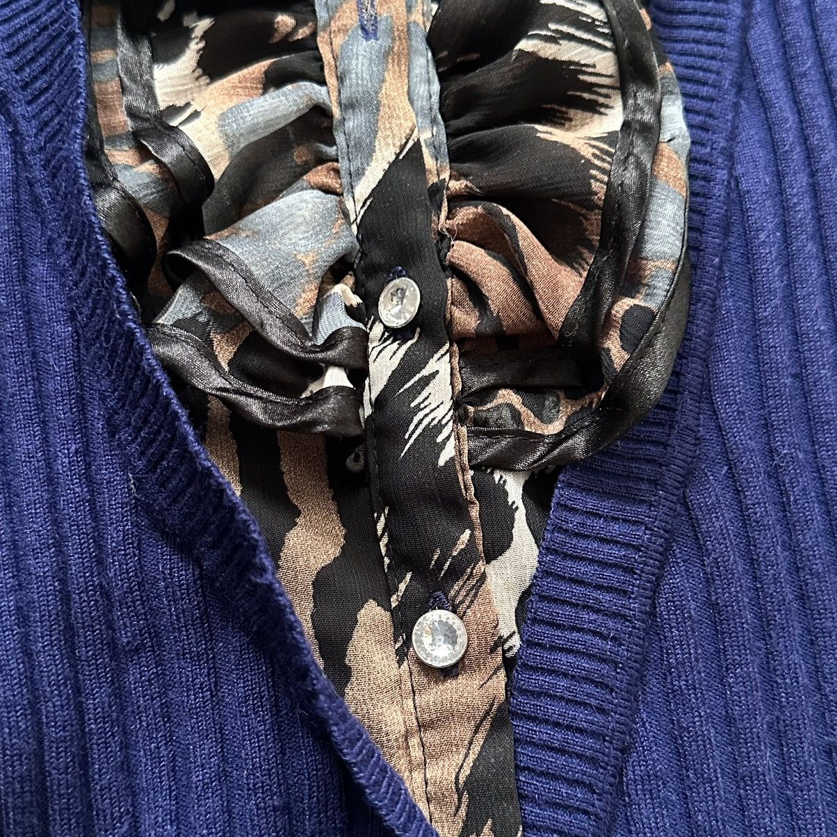 Hysteric Glamour × Undercover Sexy Office Siren Sweater Cardigan Ruffles Sarah Pacini Vibe Size M / US 6-8 / IT 42-44 - 10 Thumbnail