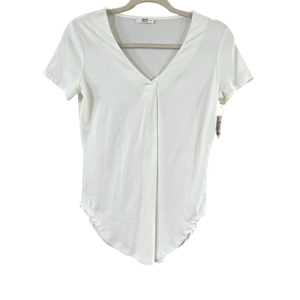 Other Ardene Cream Short Sleeve Front Blouse Size XS / US 0-2 / IT 36-38 - 1 Thumbnail