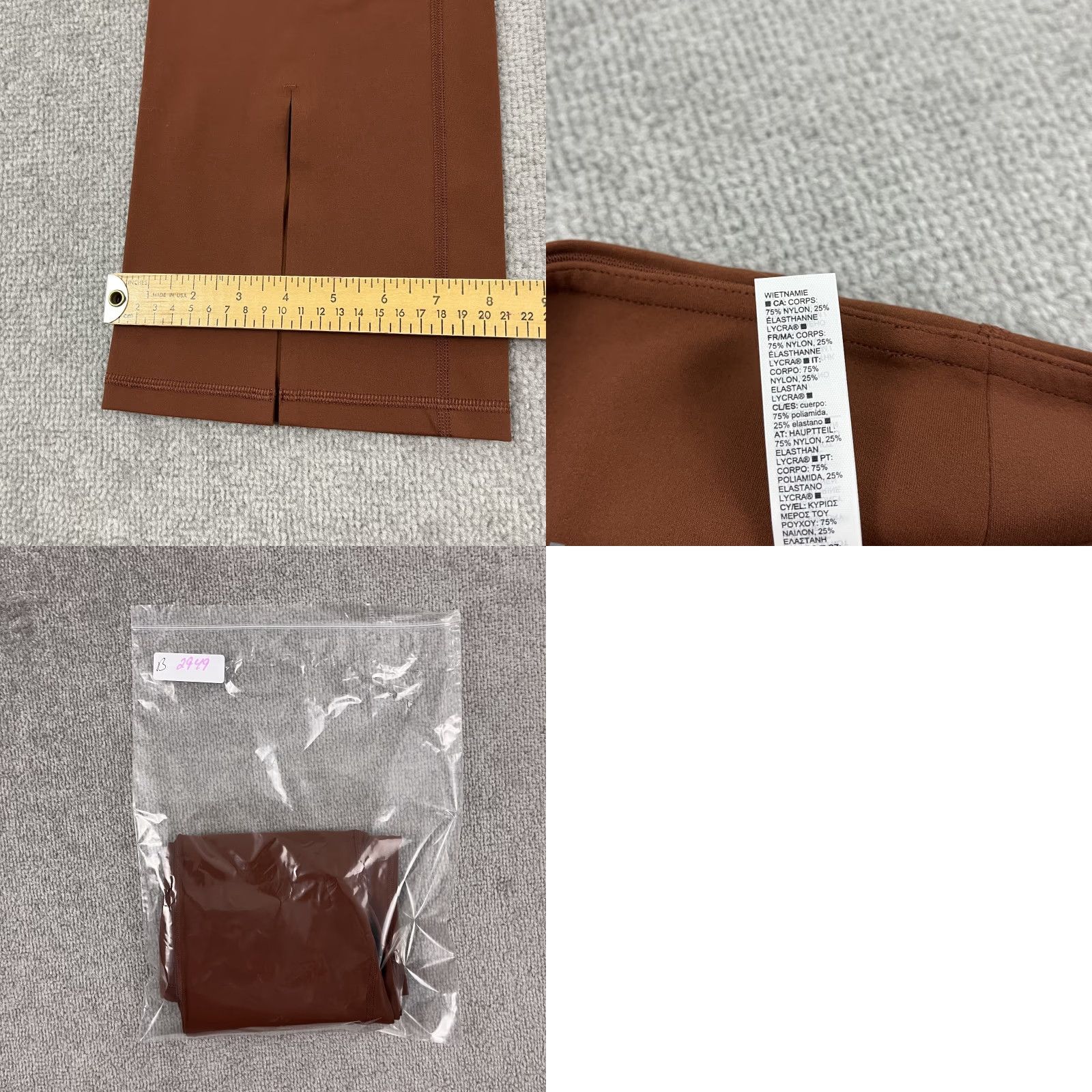 Athleta Athleta Woman Leggings Elation Split Flare Pant Orange 32" Inseam/36" (Size S) Lounge Gym Yoga Activewear Size 28" / US 6 / IT 42 - 8 Thumbnail