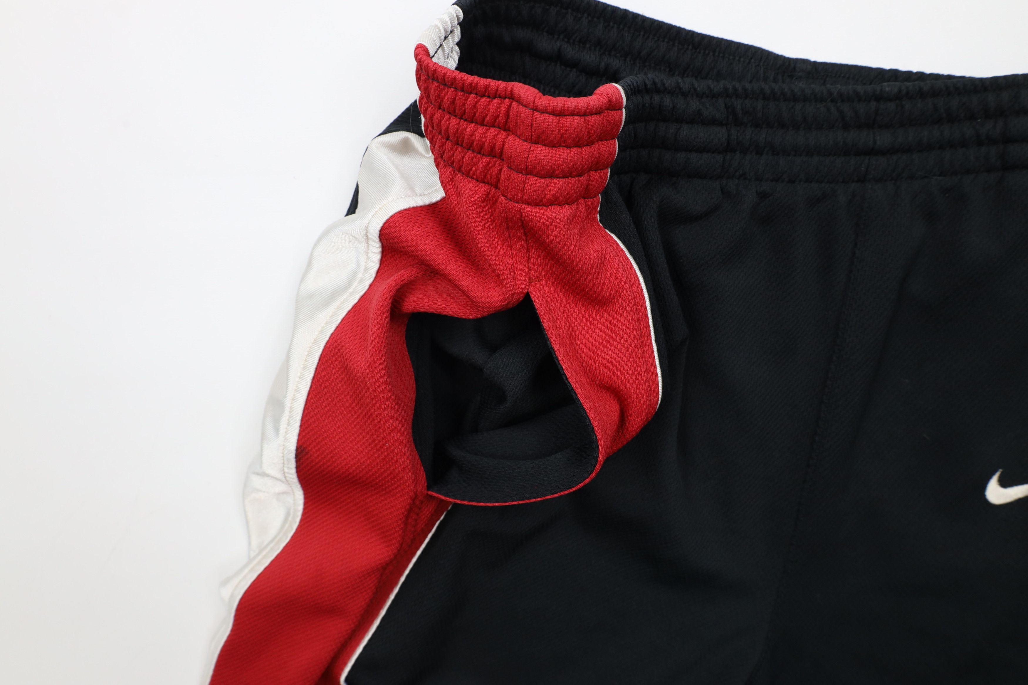 Nike × Vintage Vintage Nike Basketball Mini Swoosh Wide Leg Pants Black Size US 36 / EU 52 - 8 Thumbnail