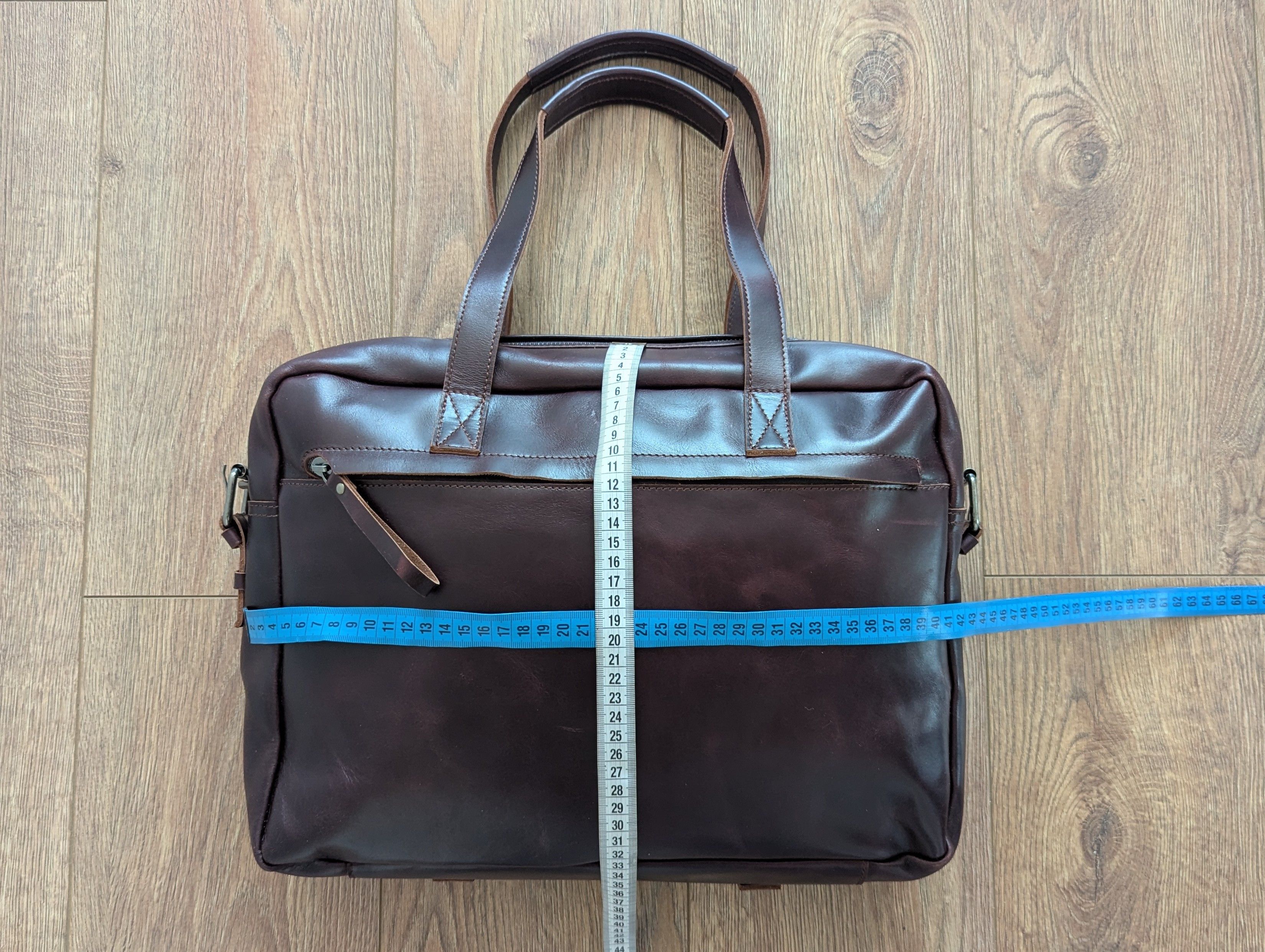 Handmade × Leather Heritage Leather Handmade Mens Messenger Shoulder Bag Laptop Size ONE SIZE - 22 Thumbnail