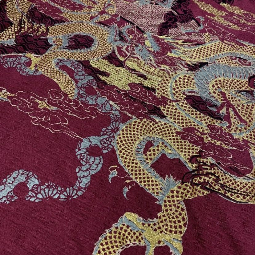 Karakuri Tamashii BULLET NOISE TWIN RYU JAPANESE CLASSIC SCRIPT T-SHIRT MAROON Size US L / EU 52-54 / 3 - 3 Thumbnail