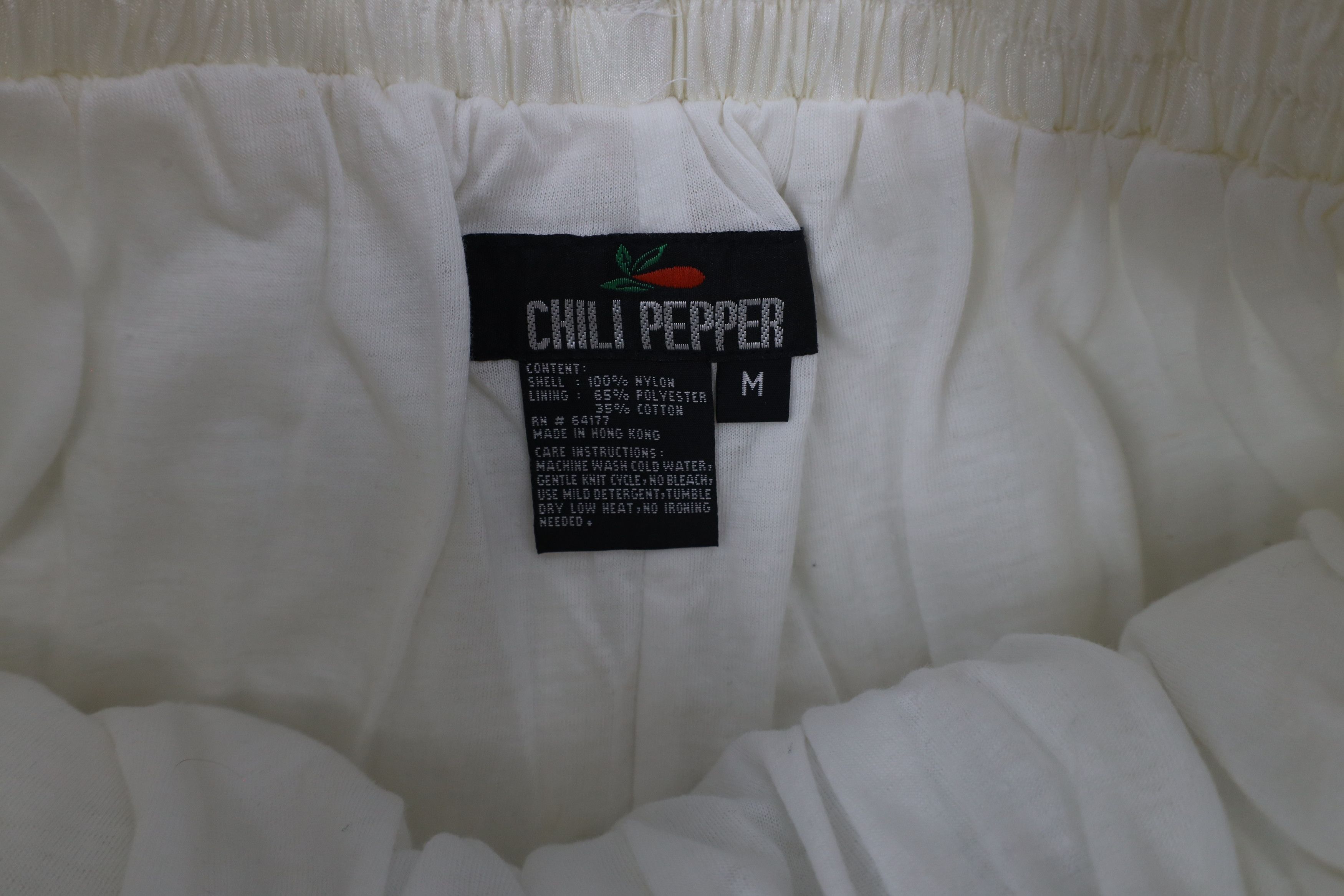 Vintage Vintage 90s Streetwear Lined Windbreaker Joggers Pants White Size 22" - 9 Thumbnail