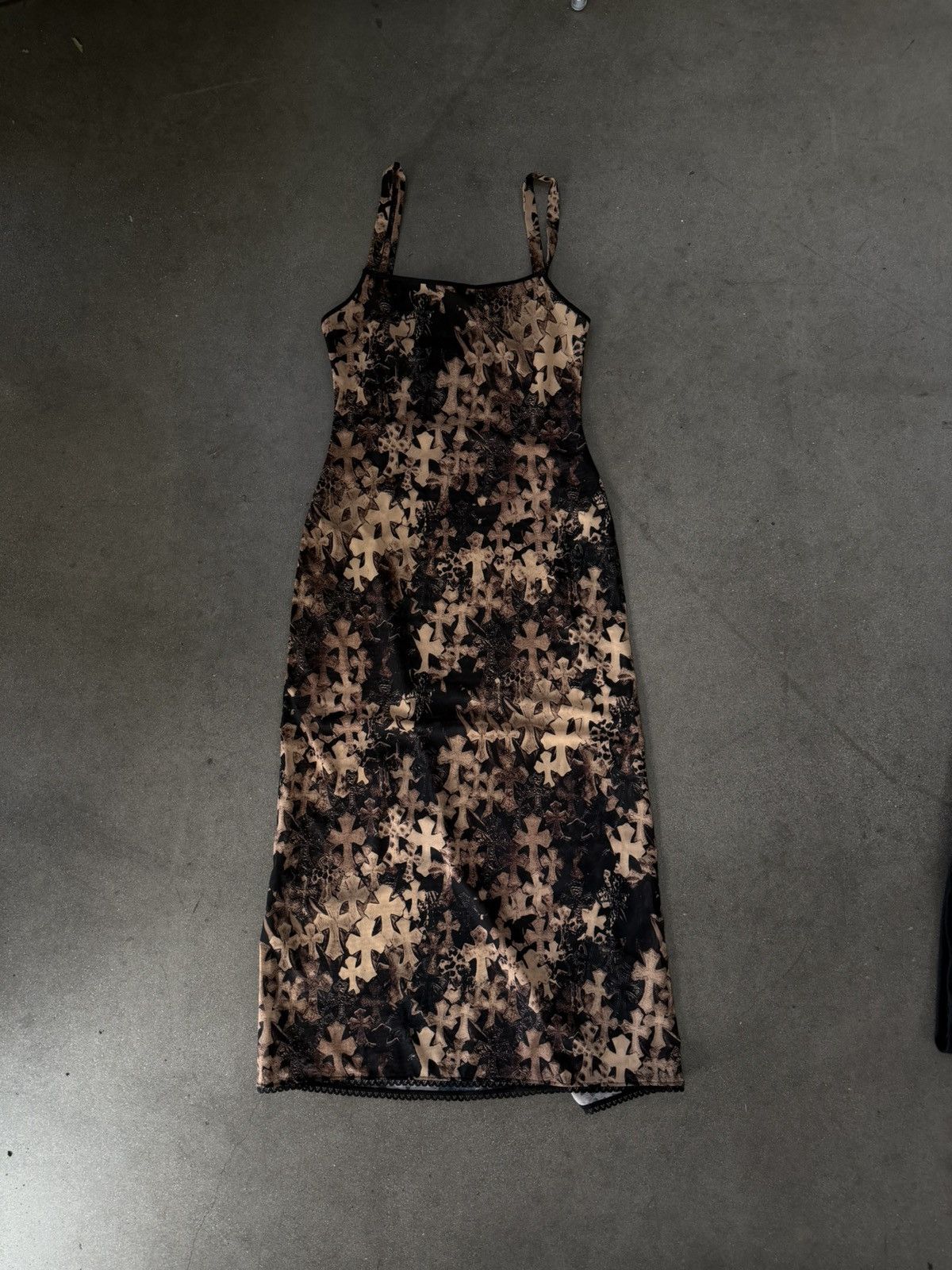 Chrome Hearts RARE!! Chrome Hearts All Over Cross Mesh Lace Slip Dress Size S / US 4 / IT 40 - 2 Thumbnail