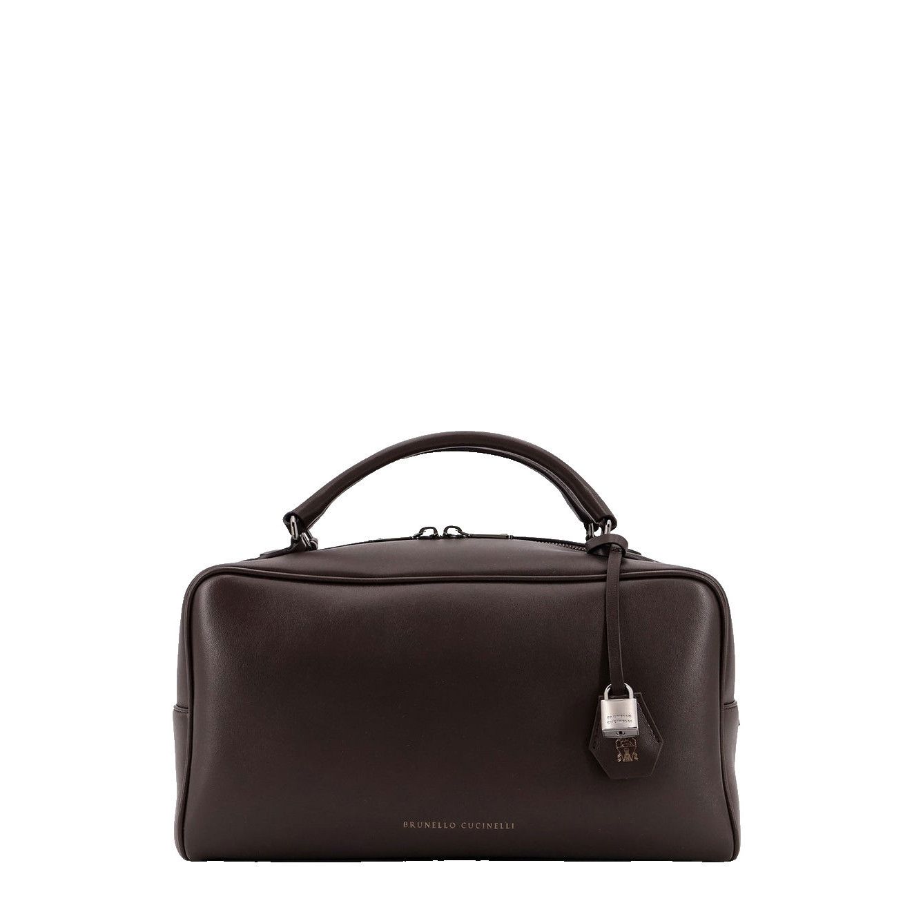 Brunello Cucinelli BRUNELLO CUCINELLI $4700 Rust Brown Explorer Boston Bag New Size ONE SIZE - 1 Thumbnail