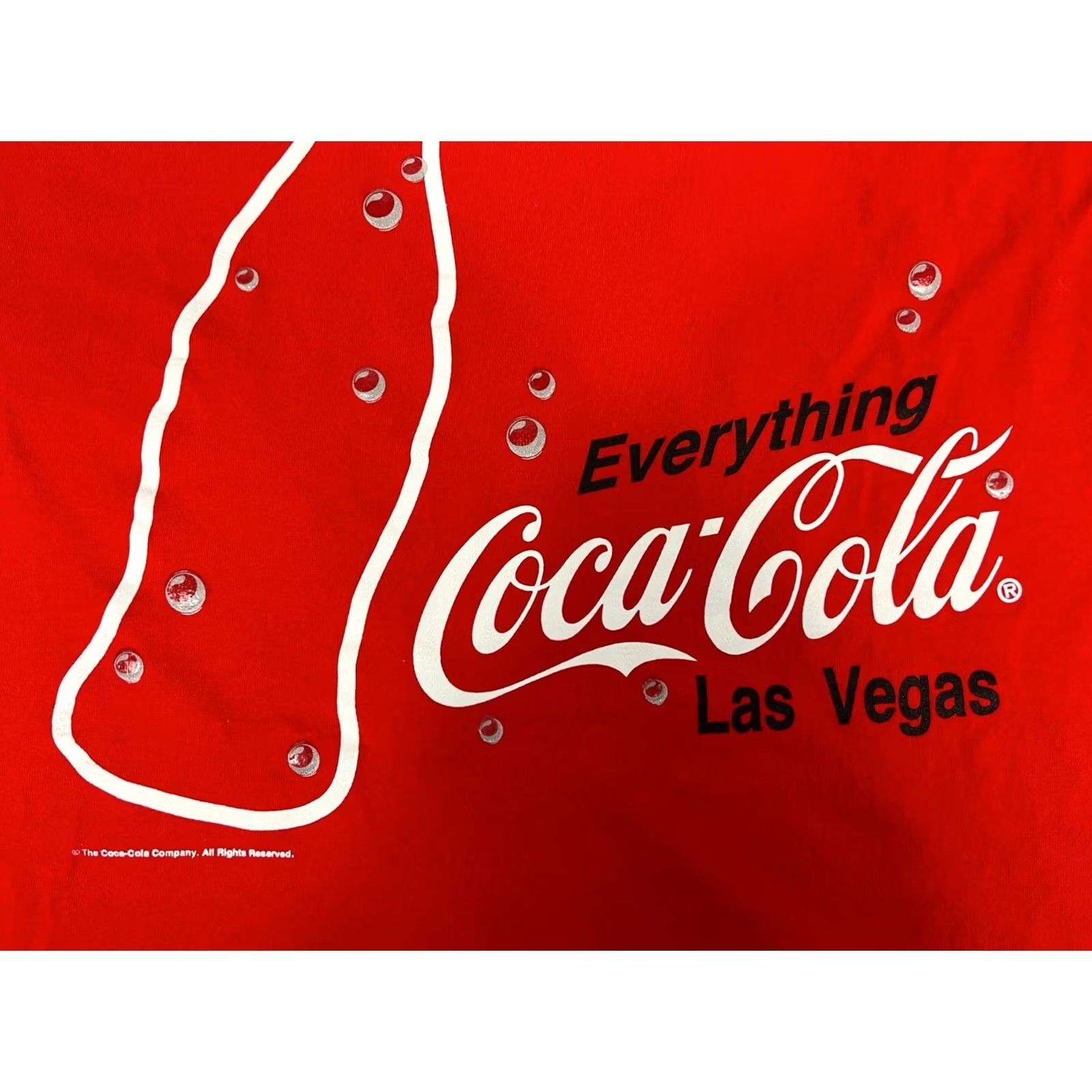 Vintage VINTAGE Coca-Cola Las Vegas T-Shirt Unisex Adults Size L Red Double-Sided USA Logo 100% Cotton Made in USA Yellow? Size US L / EU 52-54 / 3 - 6 Thumbnail