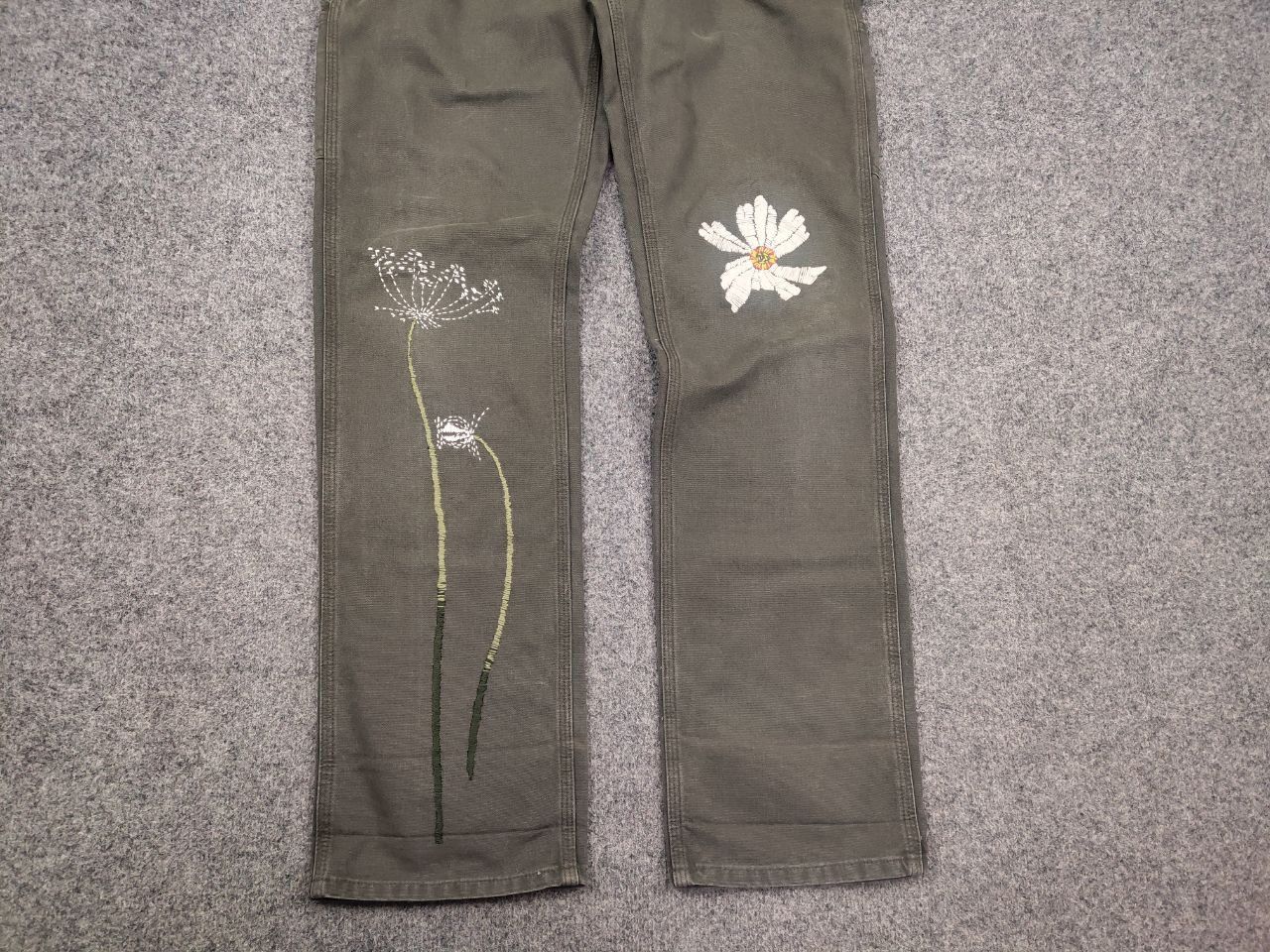 Carhartt Rare Vintage Carhartt Logo Relaxed Carpenter Canvas Pants Size US 36 / EU 52 - 11 Thumbnail