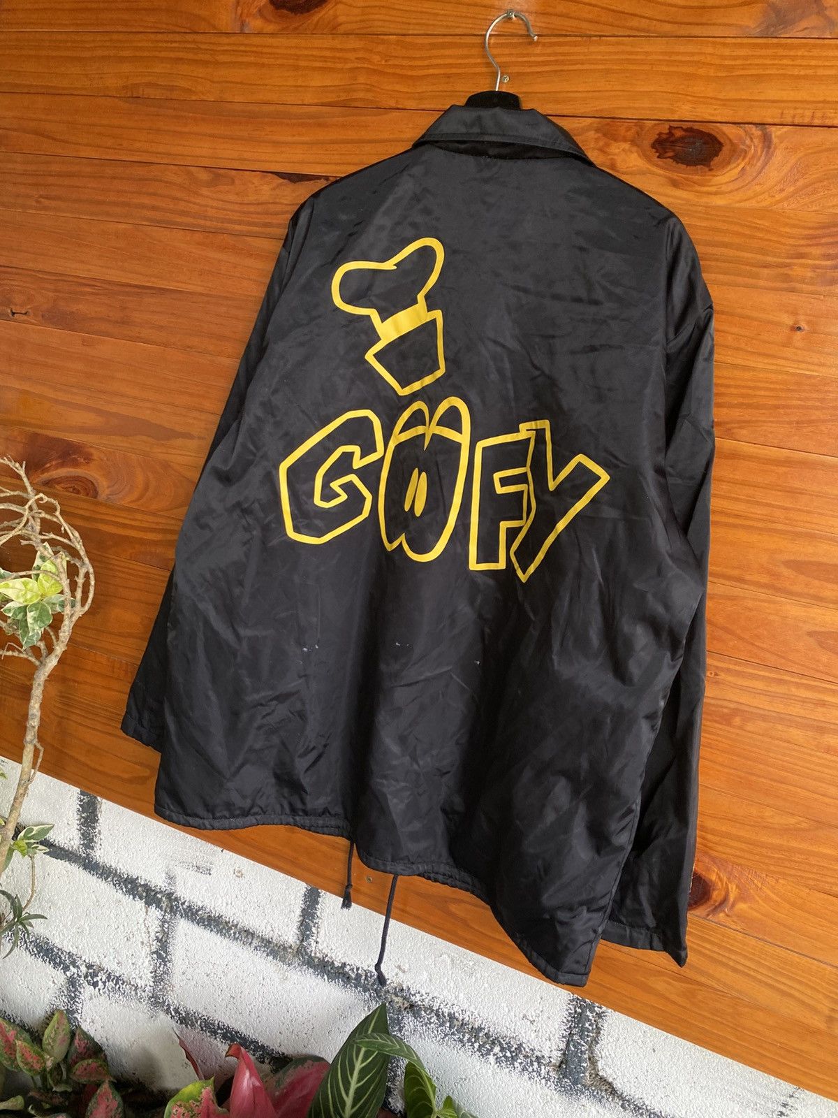 Disney Vintage Disney Goofy Coaches Jacket – 90s Black Nylon Size US L / EU 52-54 / 3 - 10 Thumbnail