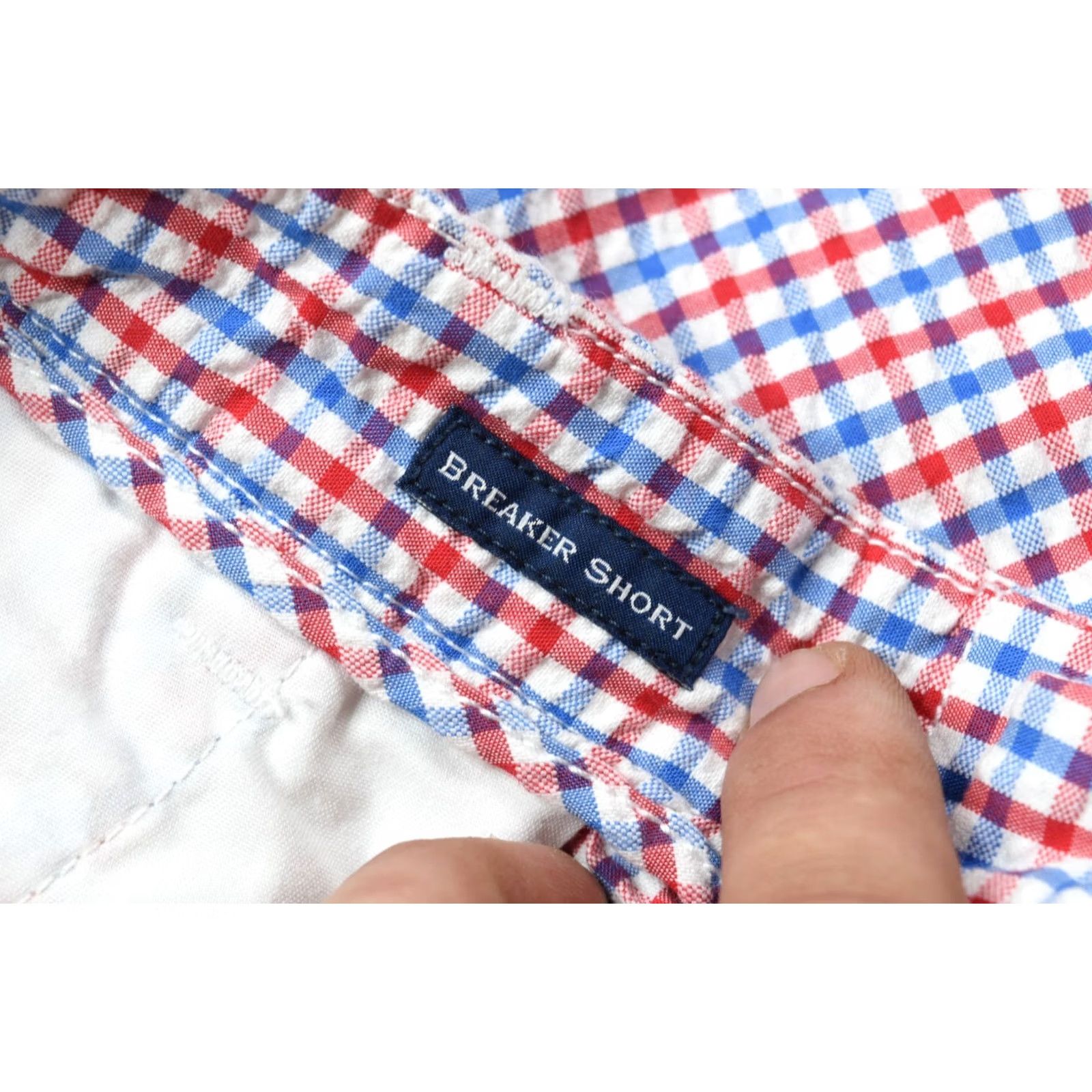 Vineyard Vines VINEYARD VINES Breaker Seersucker Shorts Red Blue Plaid 9" Cotton Mens 32 Regular Zip Pockets Chino Spring Summer Casual Travel Mens Size US 32 / EU 48 - 6 Thumbnail