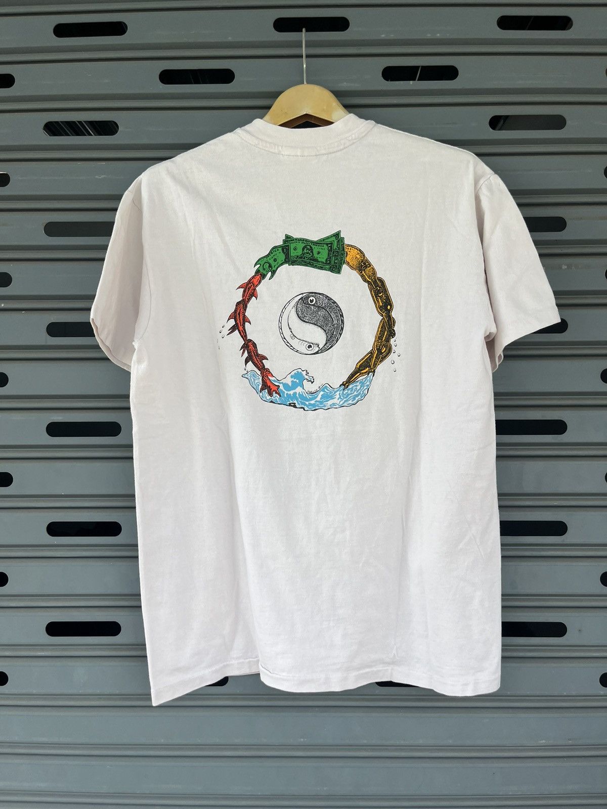 Vintage Vintage Yin Yang Marilee 1991’s Artwork Pocket Tshirt Size US L / EU 52-54 / 3 - 3 Thumbnail