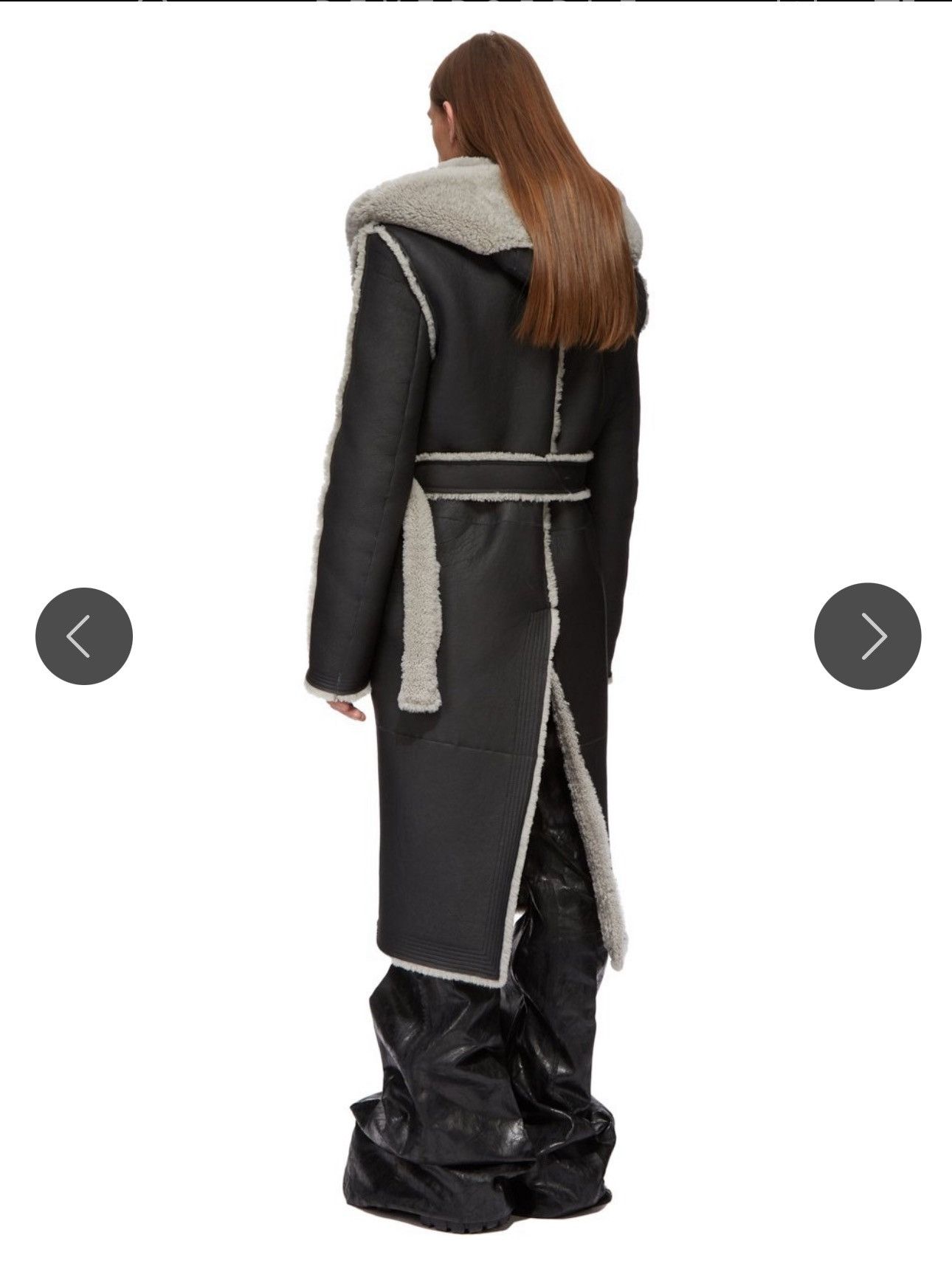 Rick Owens RICK OWENS FW24 PORTERVILLE RUNWAY MERINO SHEARLING Size US L / EU 52-54 / 3 - 2 Thumbnail