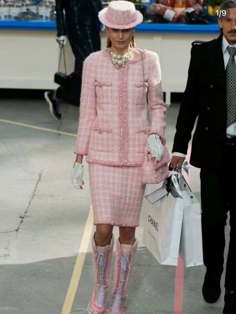 Chanel Chanel Restaurant series cherry blossom pink woven jacket Size XS / US 0-2 / IT 36-38 - 2 Thumbnail