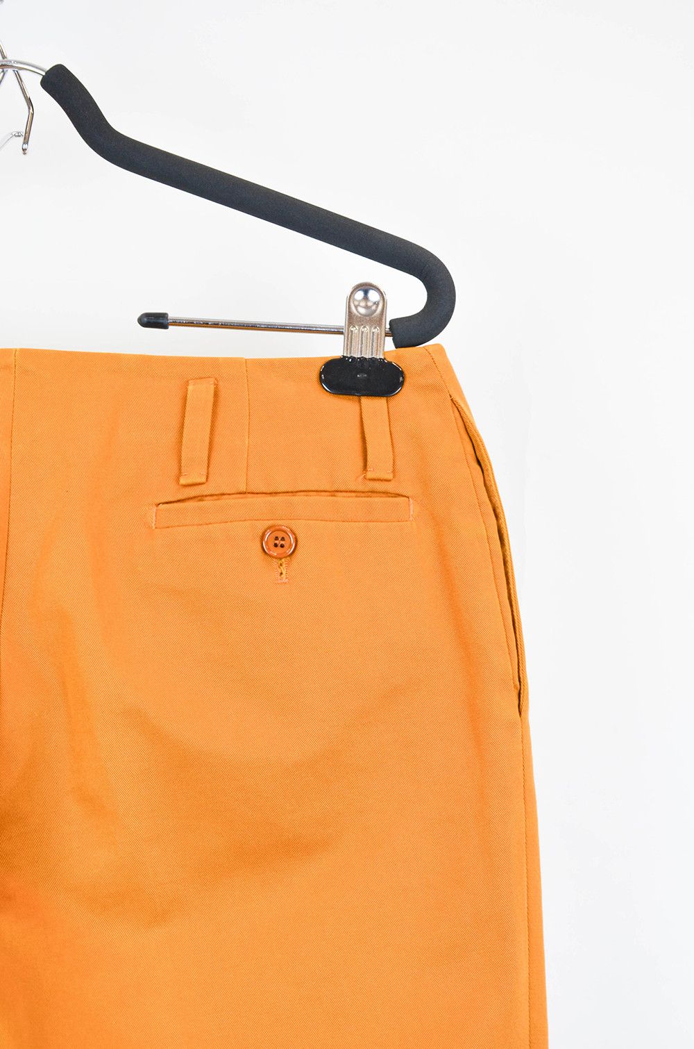 Prada Prada High-Rise Cotton Twill Orange Pants – Size 40IT Size 27" / US 4 / IT 40 - 13 Thumbnail