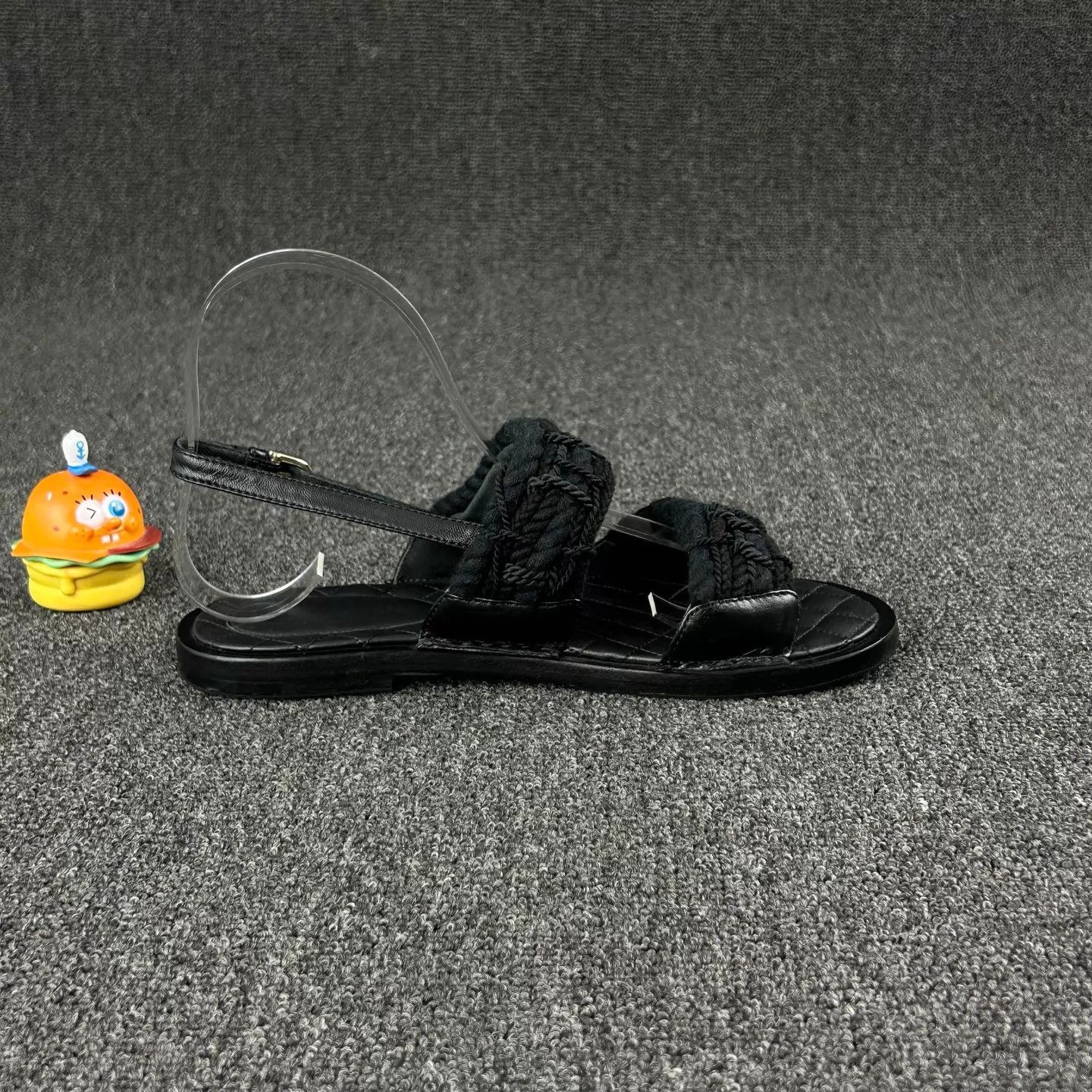 Chanel Chanel Black Woven Sandal EU 38.5 Near New Size US 8 / IT 38 - 4 Thumbnail