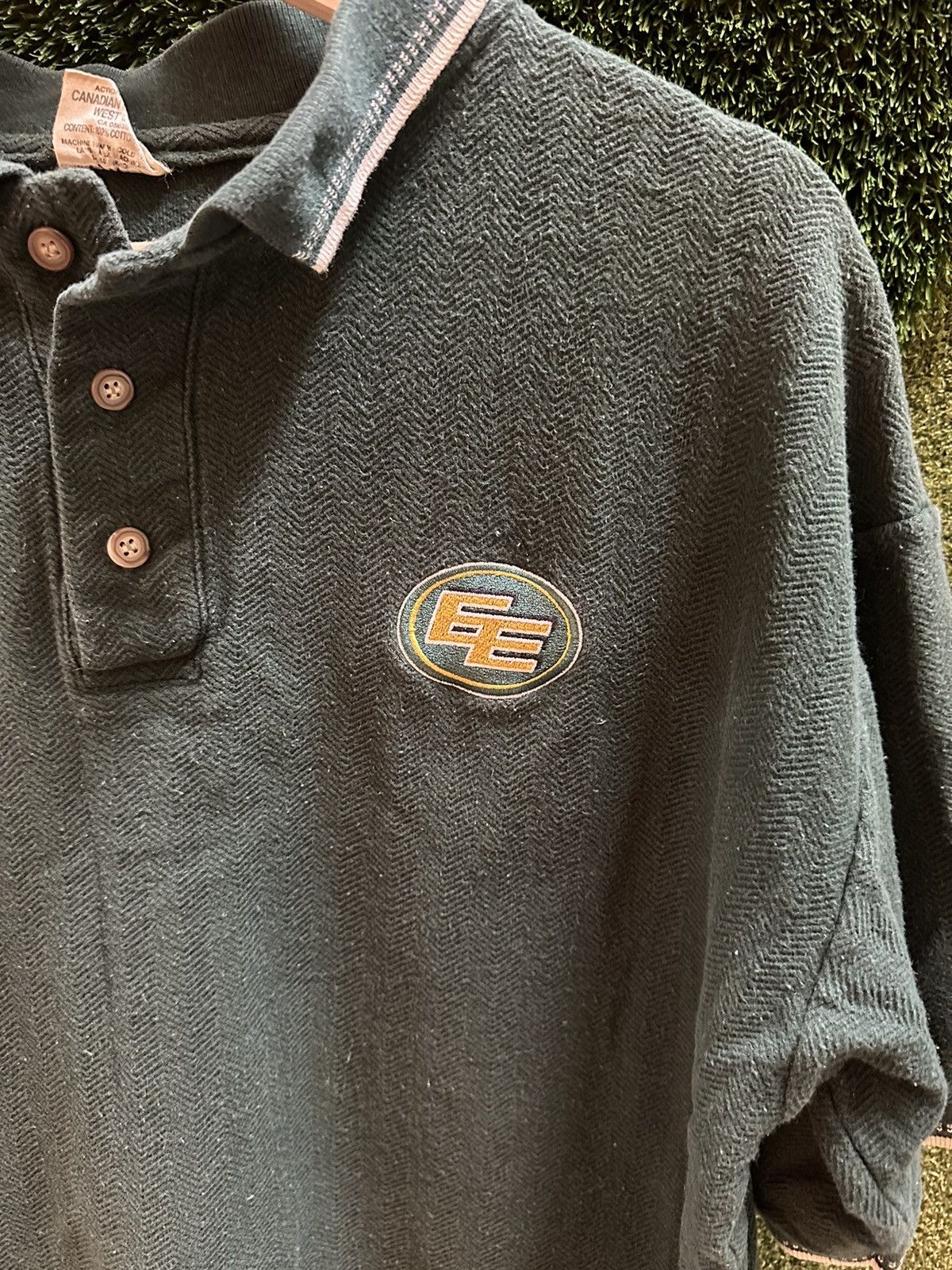 Vintage Vintage CFL Edmonton Eskimos Logo Polo Shirt Large Size US L / EU 52-54 / 3 - 4 Thumbnail