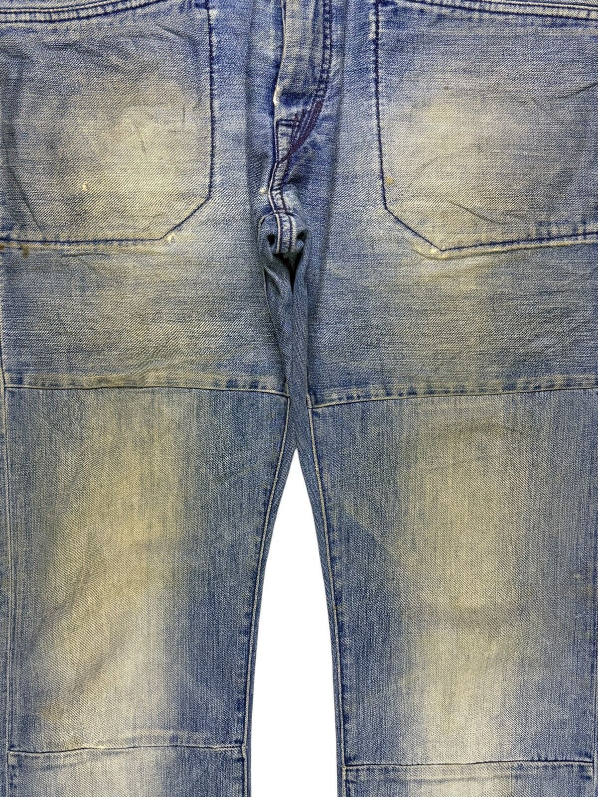 Japanese Brand Vintage Replay Button Fly Mud Wash Loose Baggy Jeans Size US 36 / EU 52 - 5 Thumbnail