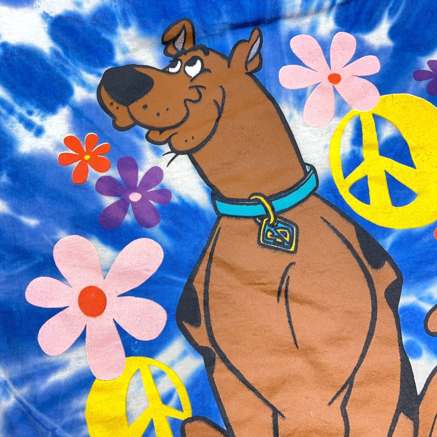 Vintage VINTAGE Scooby-Doo Shirt Men XL Blue Tie Dye Tee Hippie 90s Y2K Promo Graphic Print Logo Movie 80s Retro USA Scooter? Size US XL / EU 56 / 4 - 4 Thumbnail