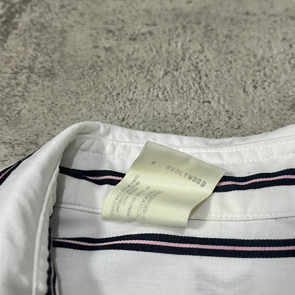 N.Hoolywood N.Hoolywood Random Tacked LS Shirt Stripe - White Size US XL / EU 56 / 4 - 10 Thumbnail