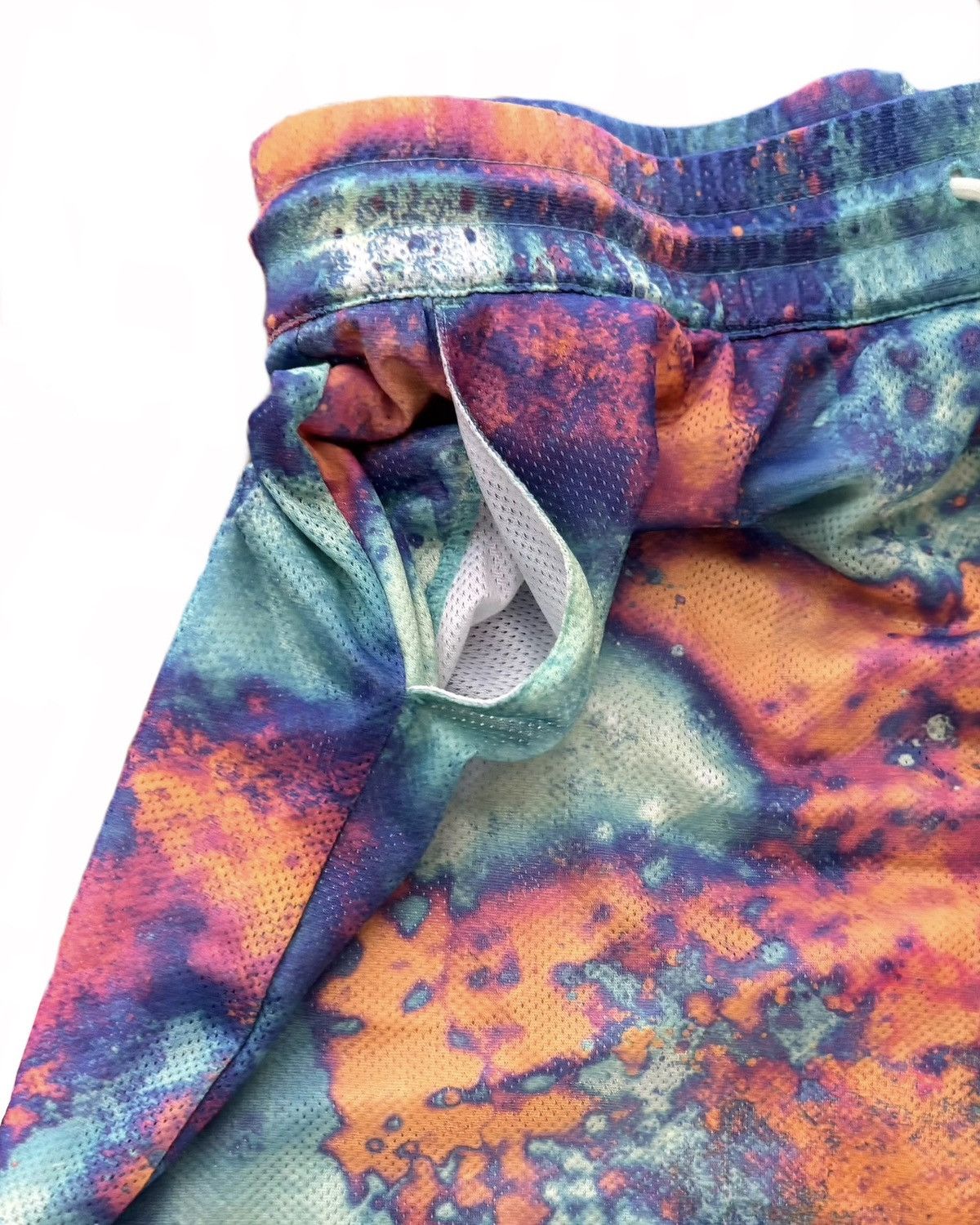 Adidas Adidas Multicolor Galaxy Mesh Shorts XL — Y2K Streetwear Size US 32 / EU 48 - 6 Thumbnail