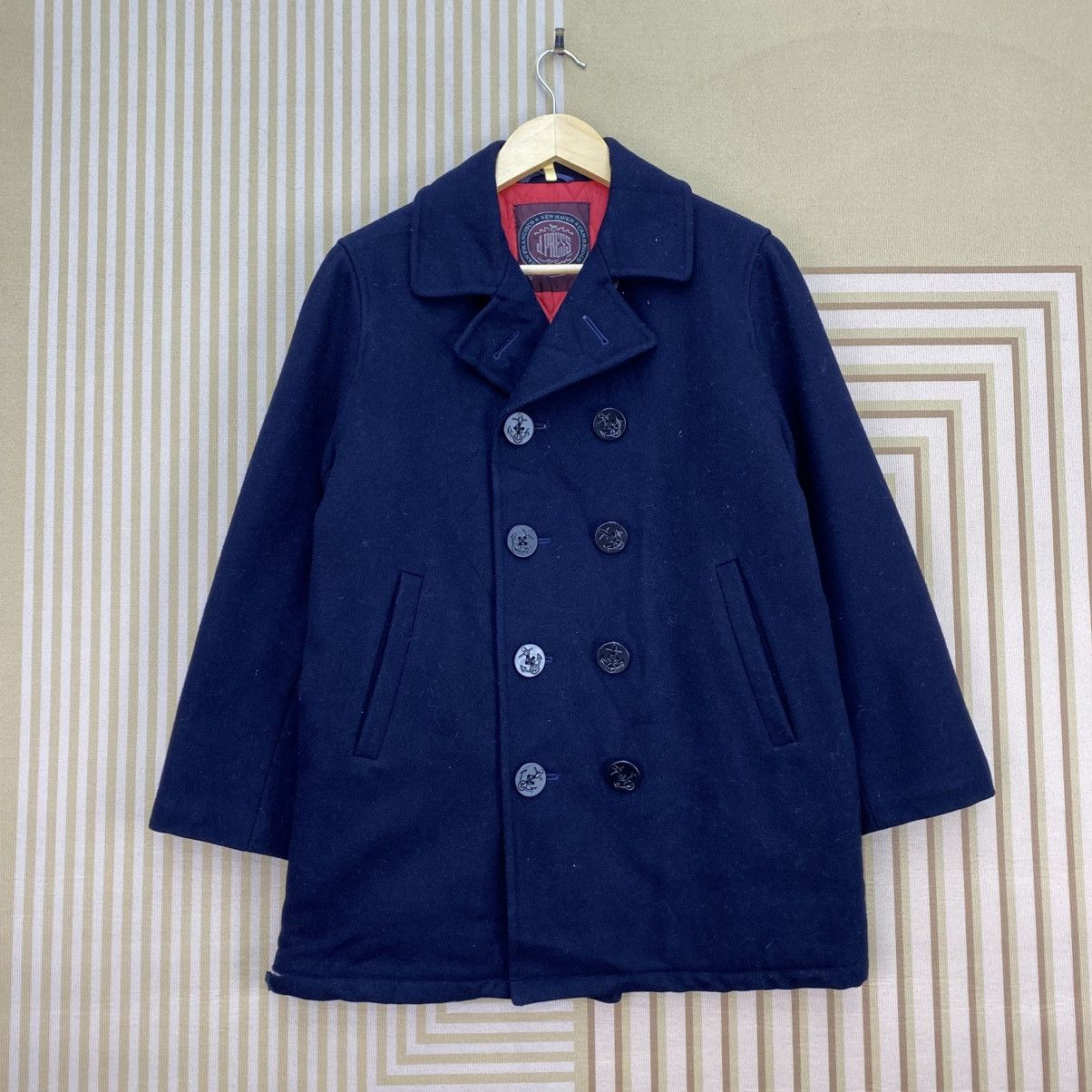 J. Press 🫶 Vintage J Press navy blue double breasted pea coat Jacket Size US M / EU 48-50 / 2 - 1 Thumbnail