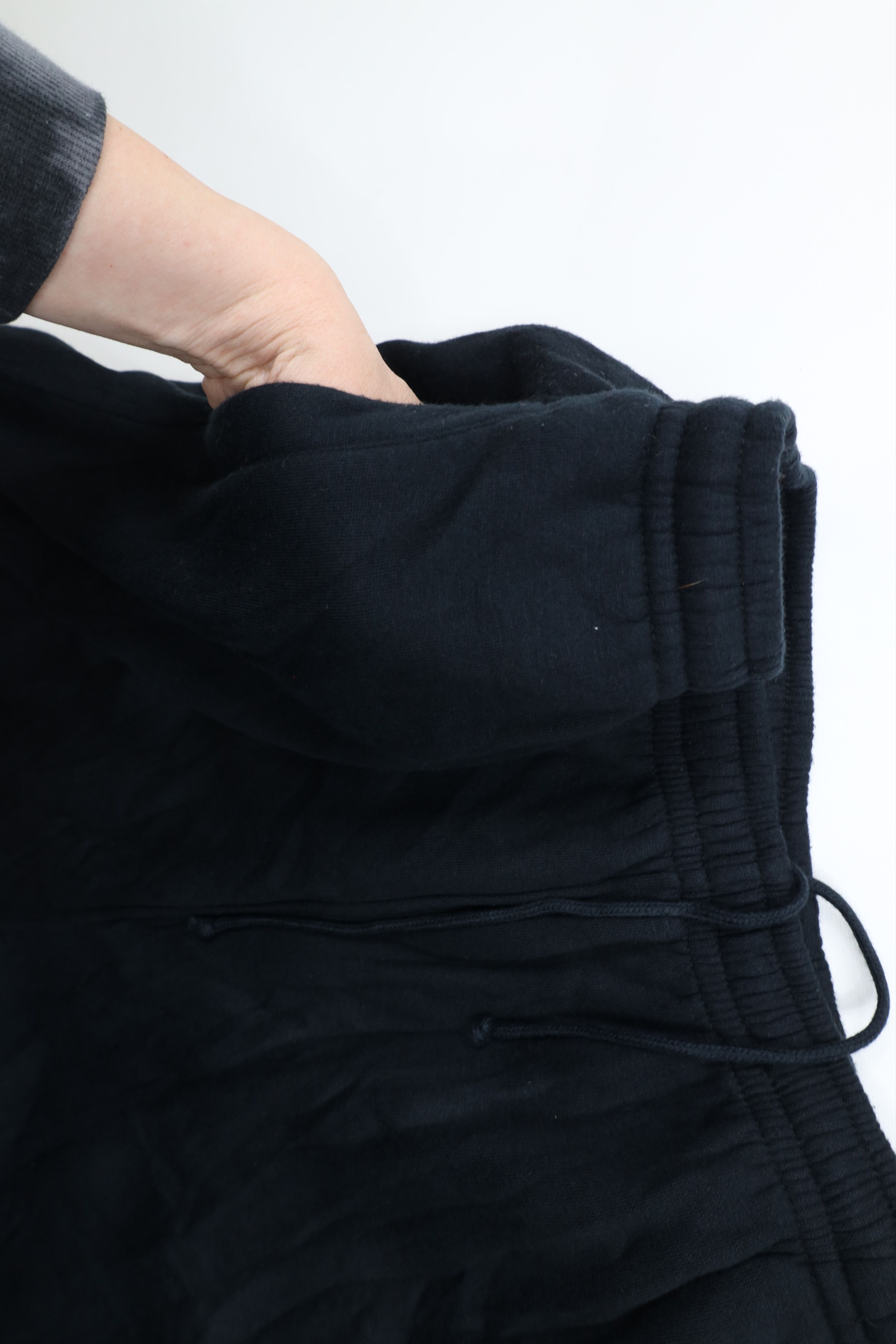 Vintage Vintage 90s Streetwear Heavyweight Sweatpants Joggers Black Size US 38 / EU 54 - 6 Thumbnail